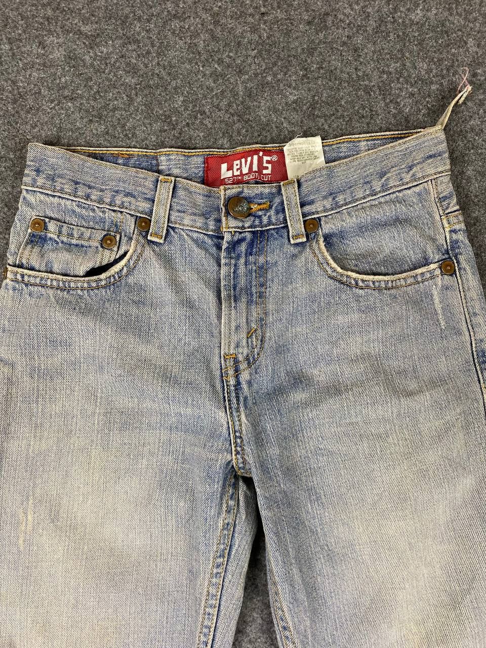 Levi's levis 527 bootcut flare distressed denim Size US 29 - 9 Thumbnail