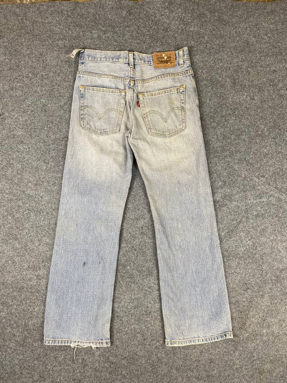 Levi's levis 527 bootcut flare distressed denim Size US 29 - 1 Thumbnail