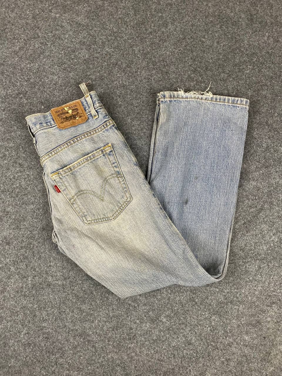 Levi's levis 527 bootcut flare distressed denim Size US 29 - 3 Thumbnail