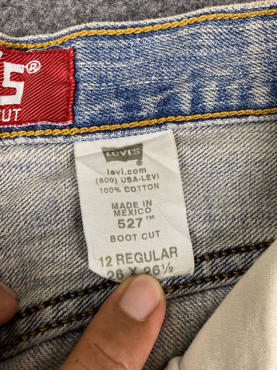 Levi's levis 527 bootcut flare distressed denim Size US 29 - 13 Thumbnail