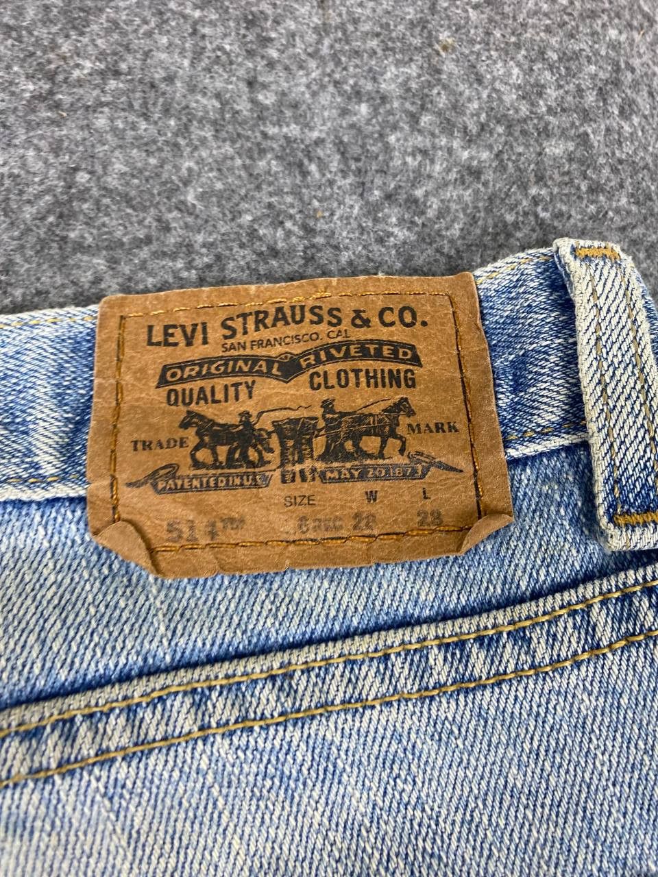 Levi's levis 514 slim straight distressed denim Size US 31 - 6 Thumbnail