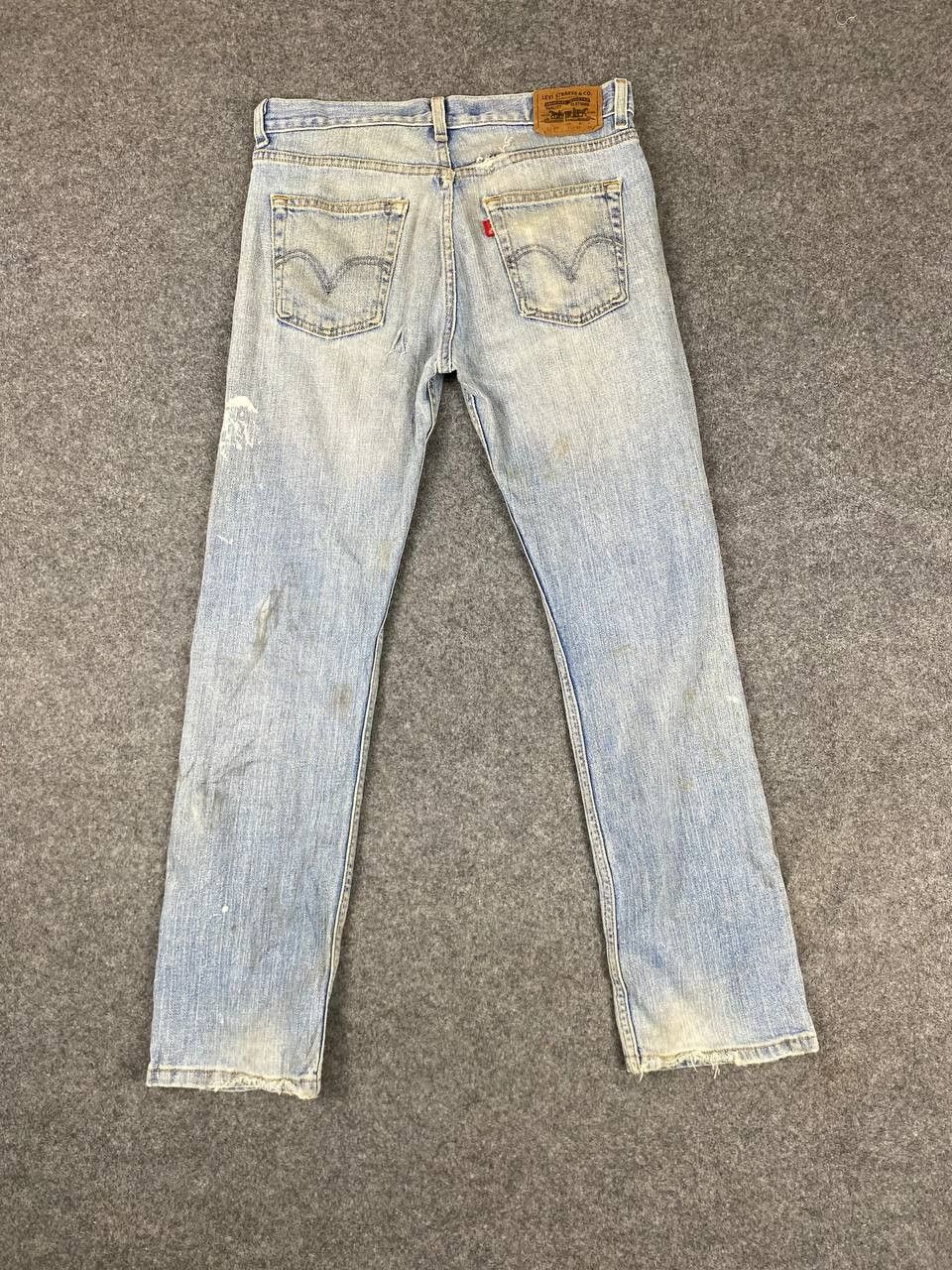 Levi's levis 514 slim straight distressed denim Size US 31 - 3 Thumbnail