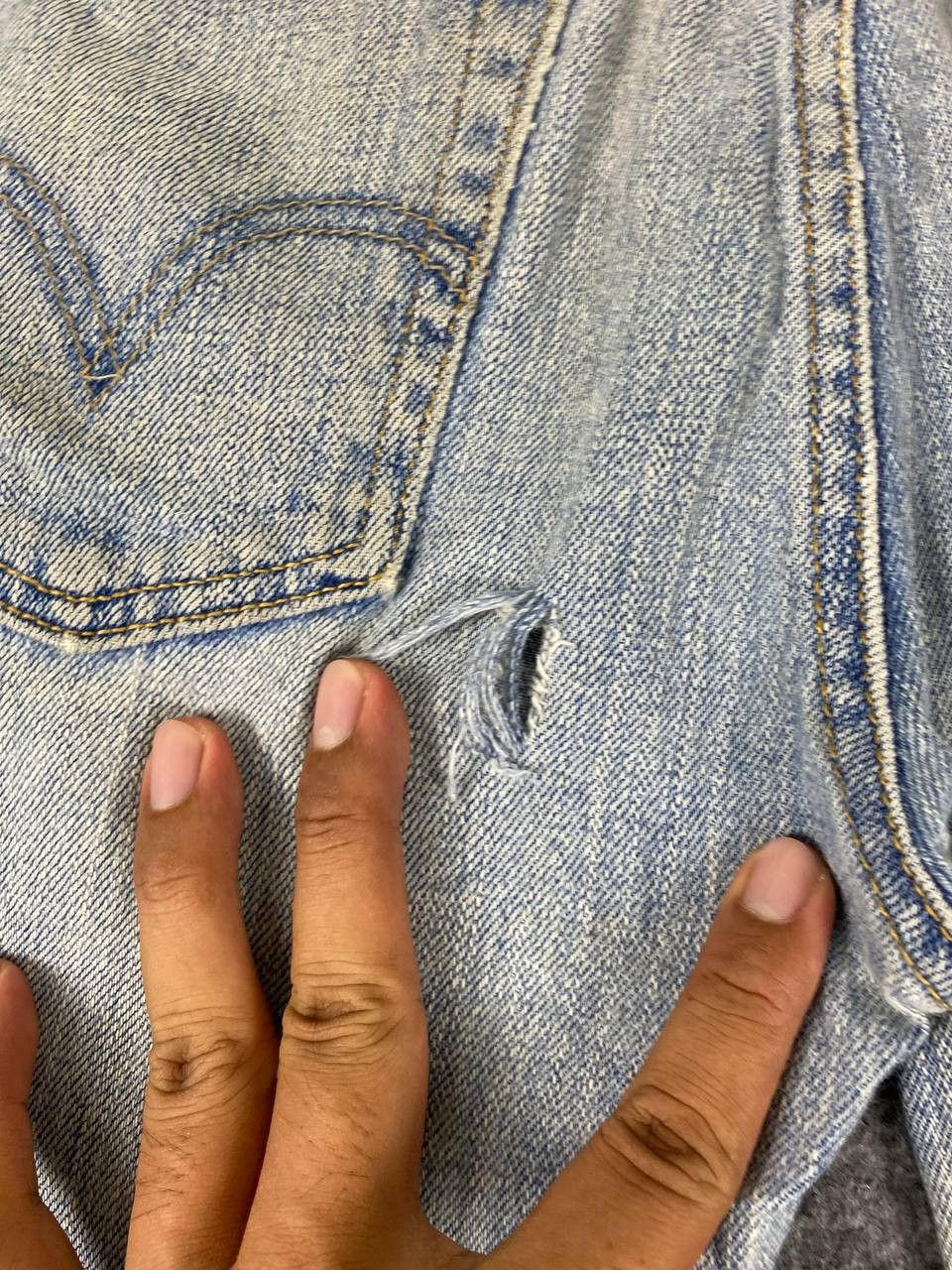 Levi's levis 514 slim straight distressed denim Size US 31 - 8 Thumbnail