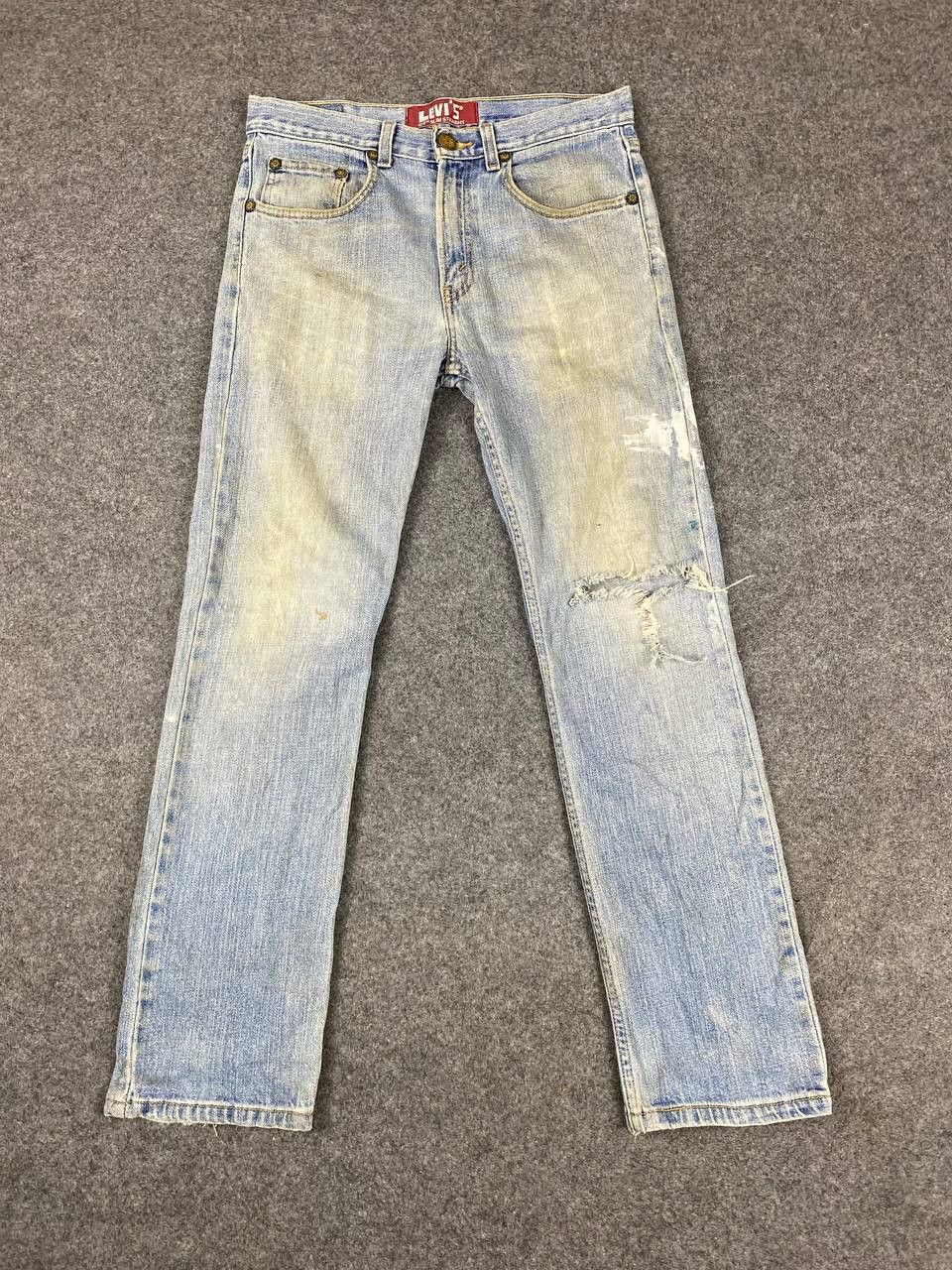 Levi's levis 514 slim straight distressed denim Size US 31 - 1 Thumbnail