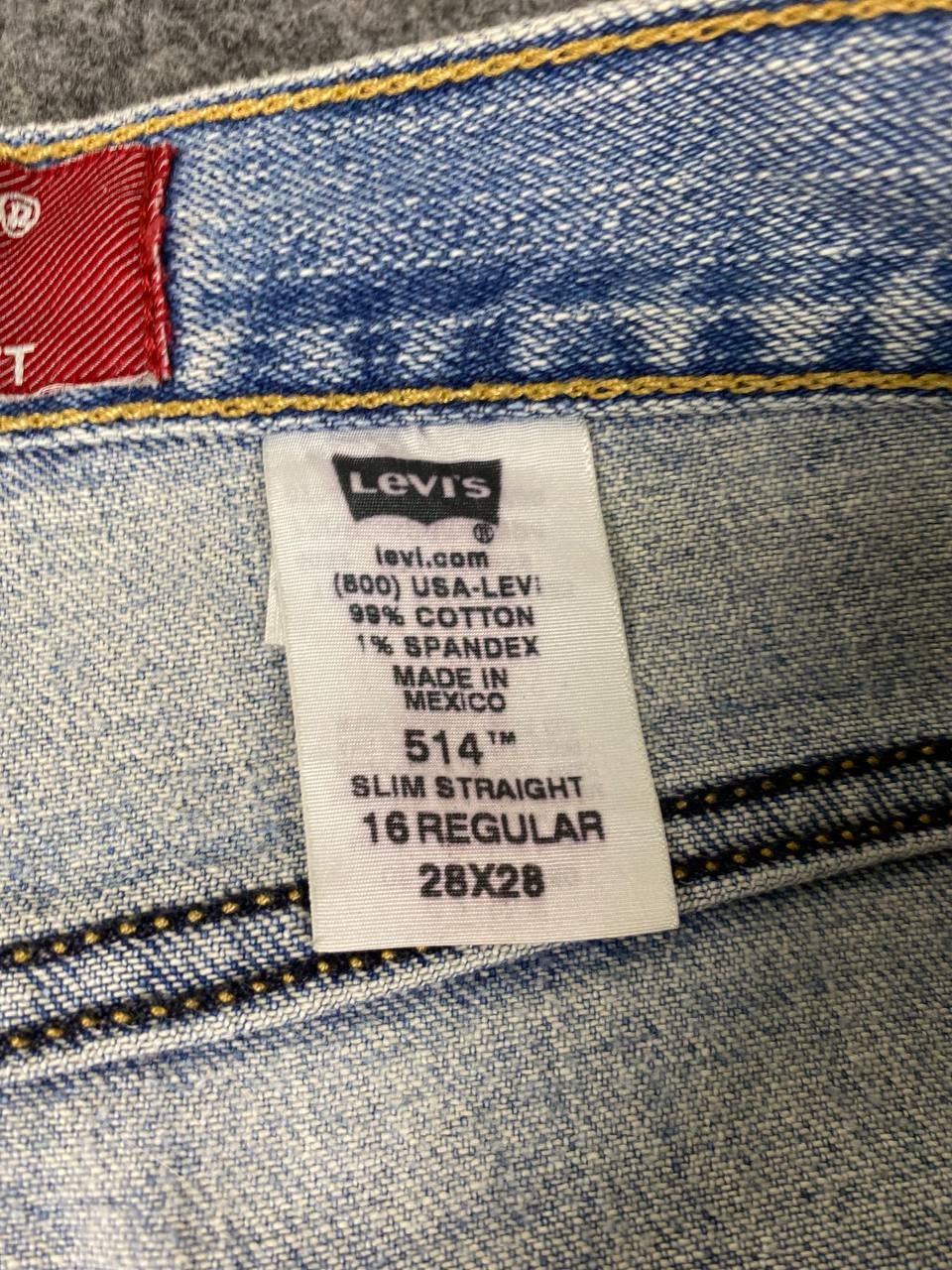 Levi's levis 514 slim straight distressed denim Size US 31 - 17 Thumbnail