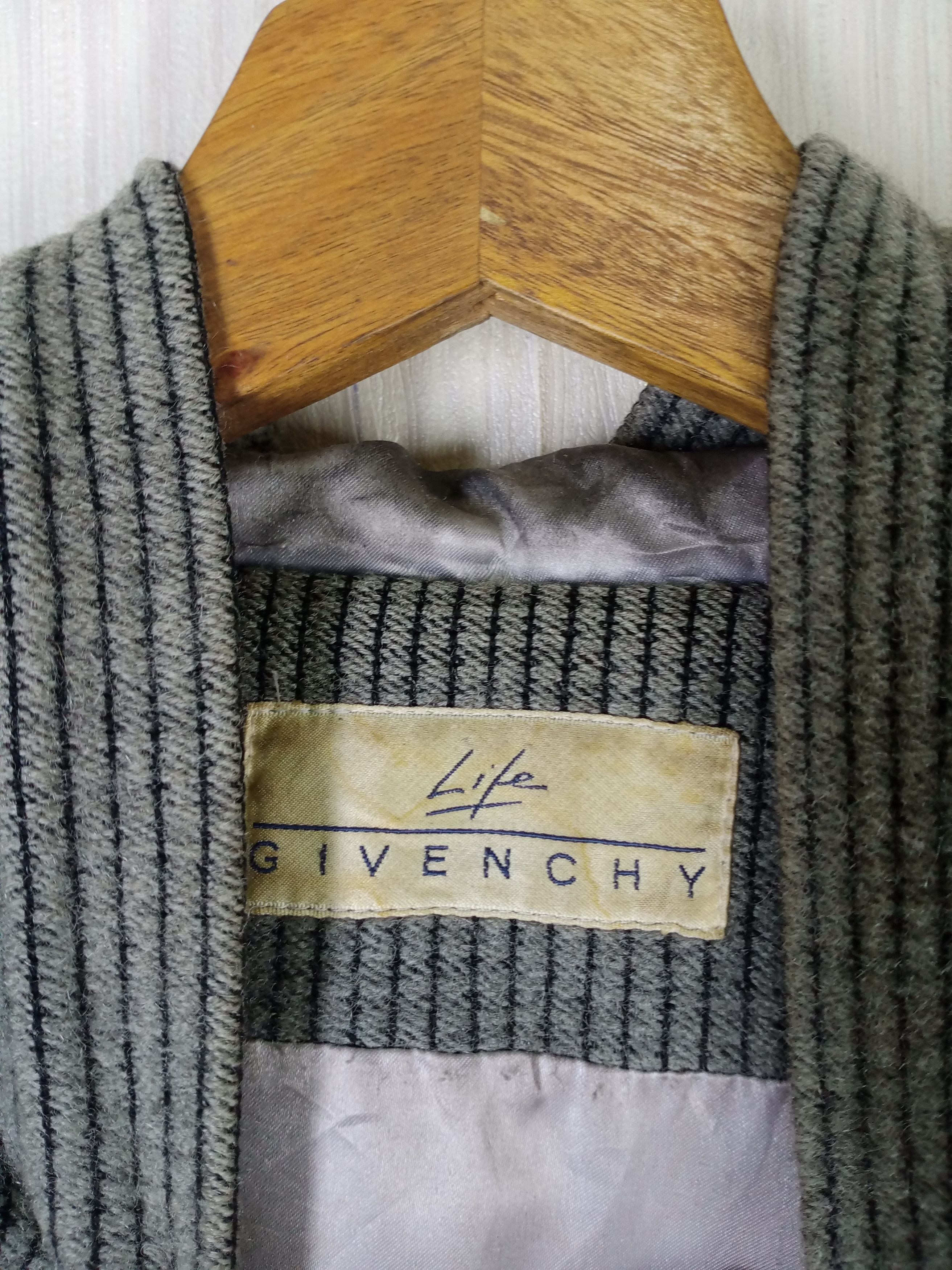 Givenchy VINTAGE GIVENCHY LIFE HOODIE WOOL COAT Size US L / EU 52-54 / 3 - 12 Thumbnail