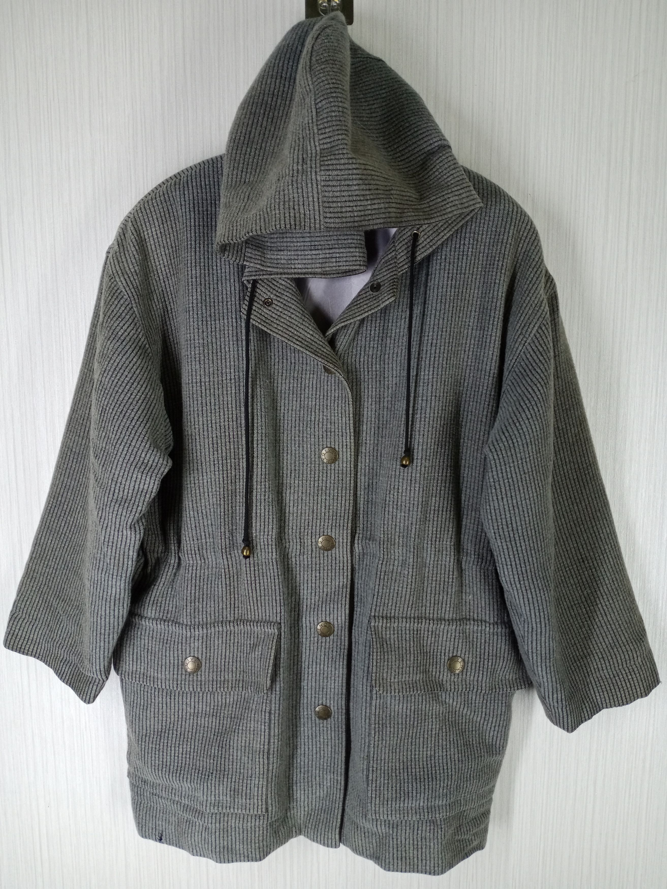 Givenchy VINTAGE GIVENCHY LIFE HOODIE WOOL COAT Size US L / EU 52-54 / 3 - 2 Thumbnail