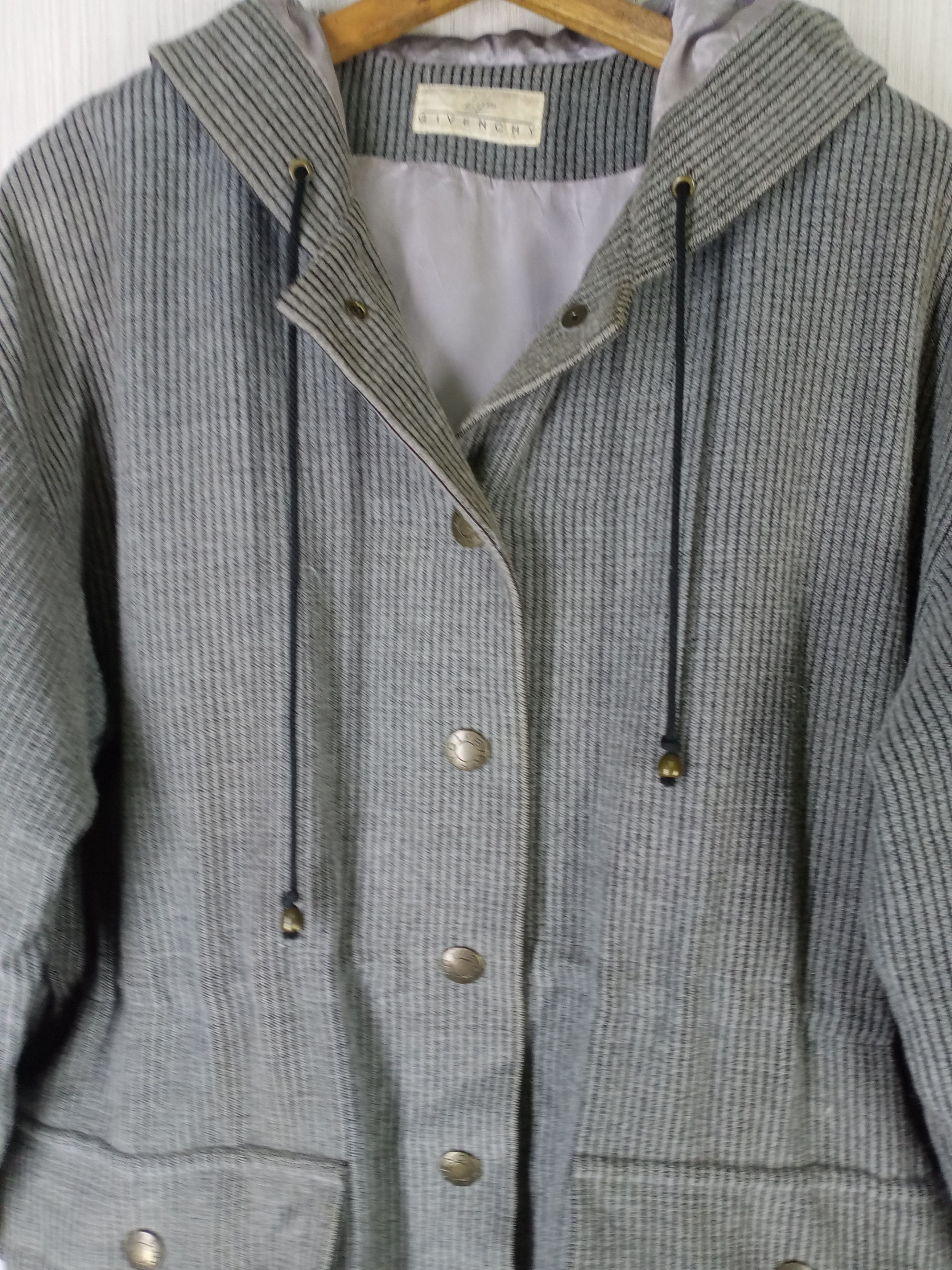 Givenchy VINTAGE GIVENCHY LIFE HOODIE WOOL COAT Size US L / EU 52-54 / 3 - 4 Thumbnail