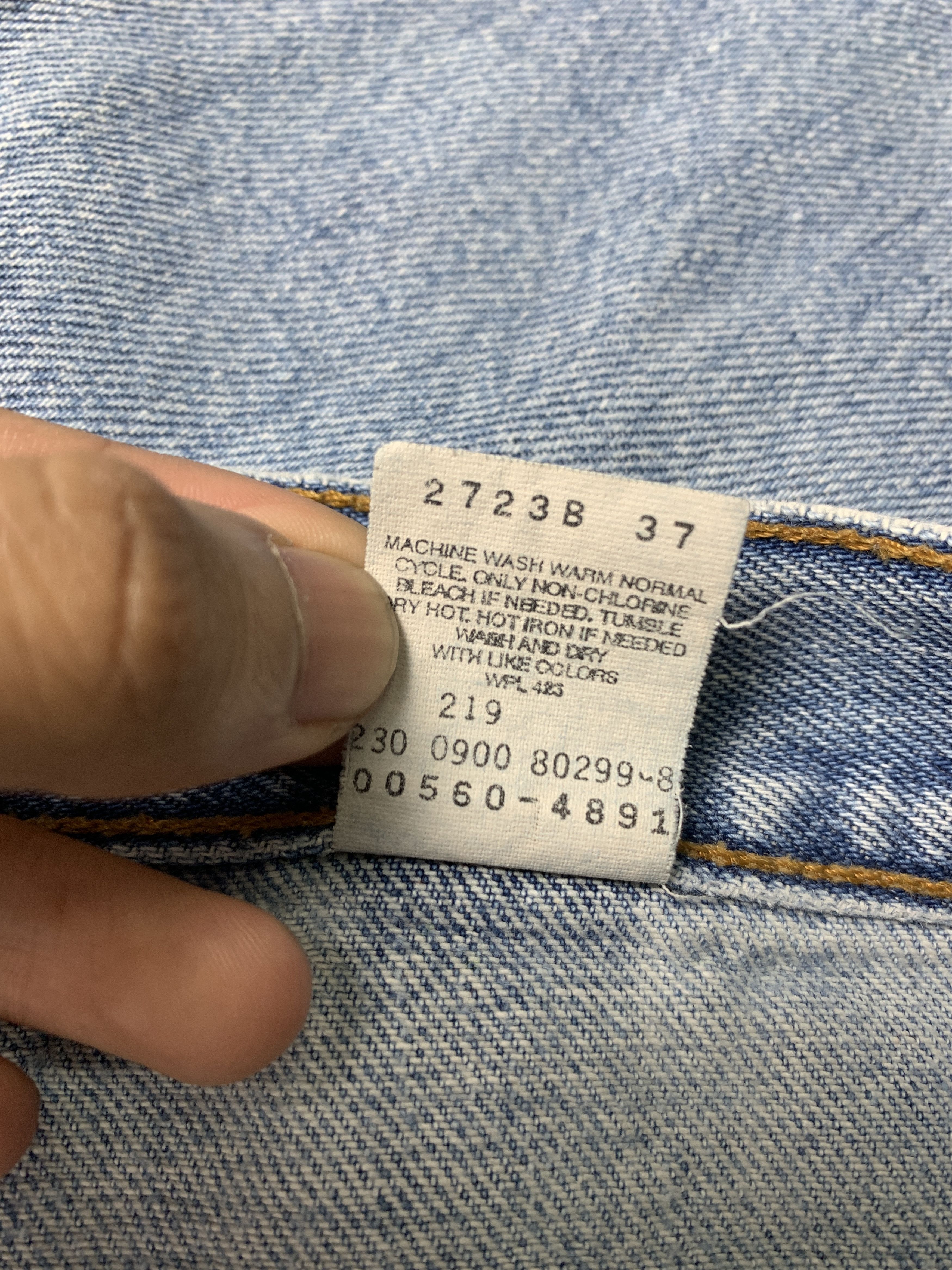 Levi's Vintage Levis 560 Straight Cut Jeans P0273 Size US 34 / EU 50 - 11 Thumbnail