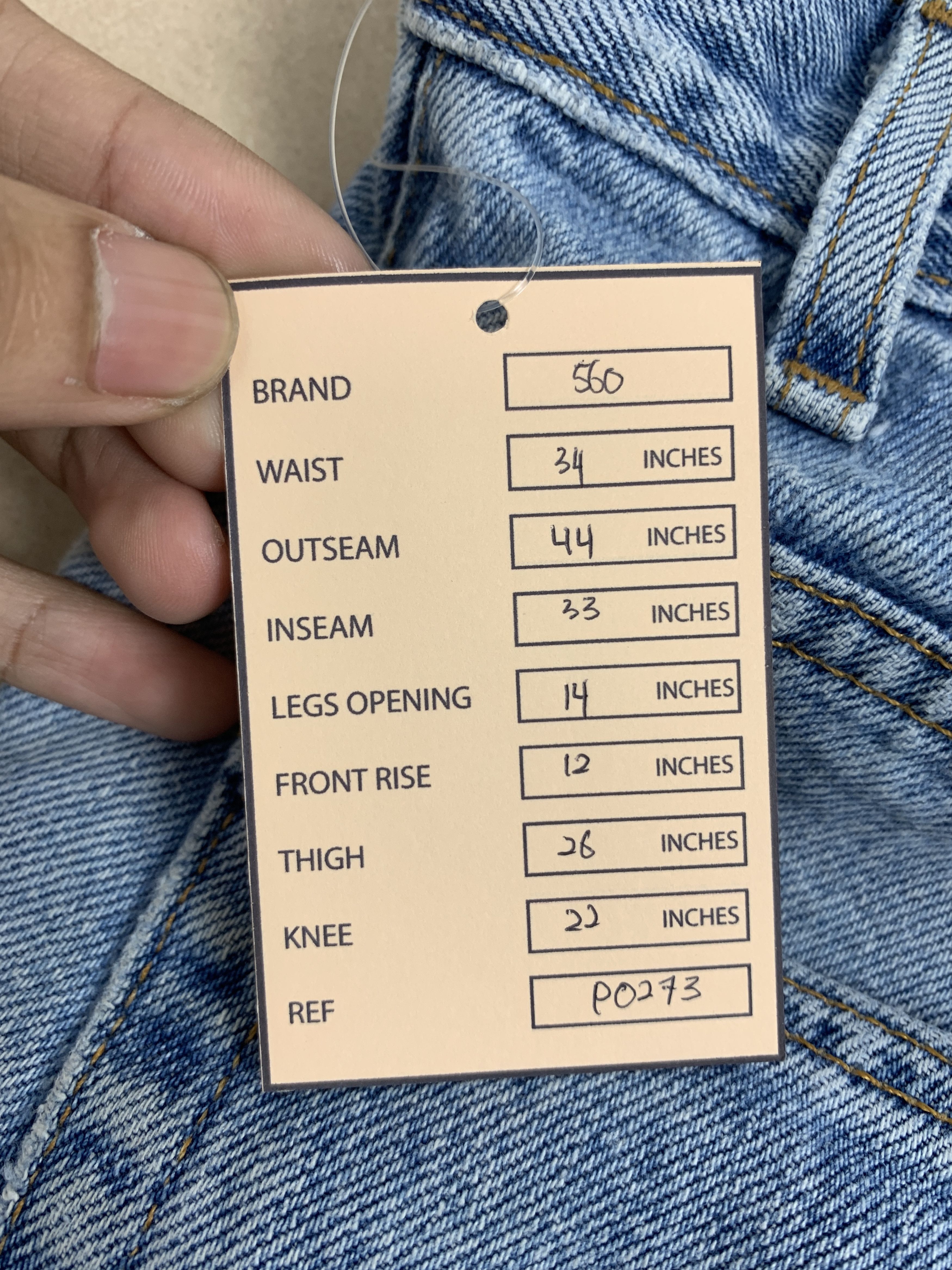 Levi's Vintage Levis 560 Straight Cut Jeans P0273 Size US 34 / EU 50 - 15 Thumbnail
