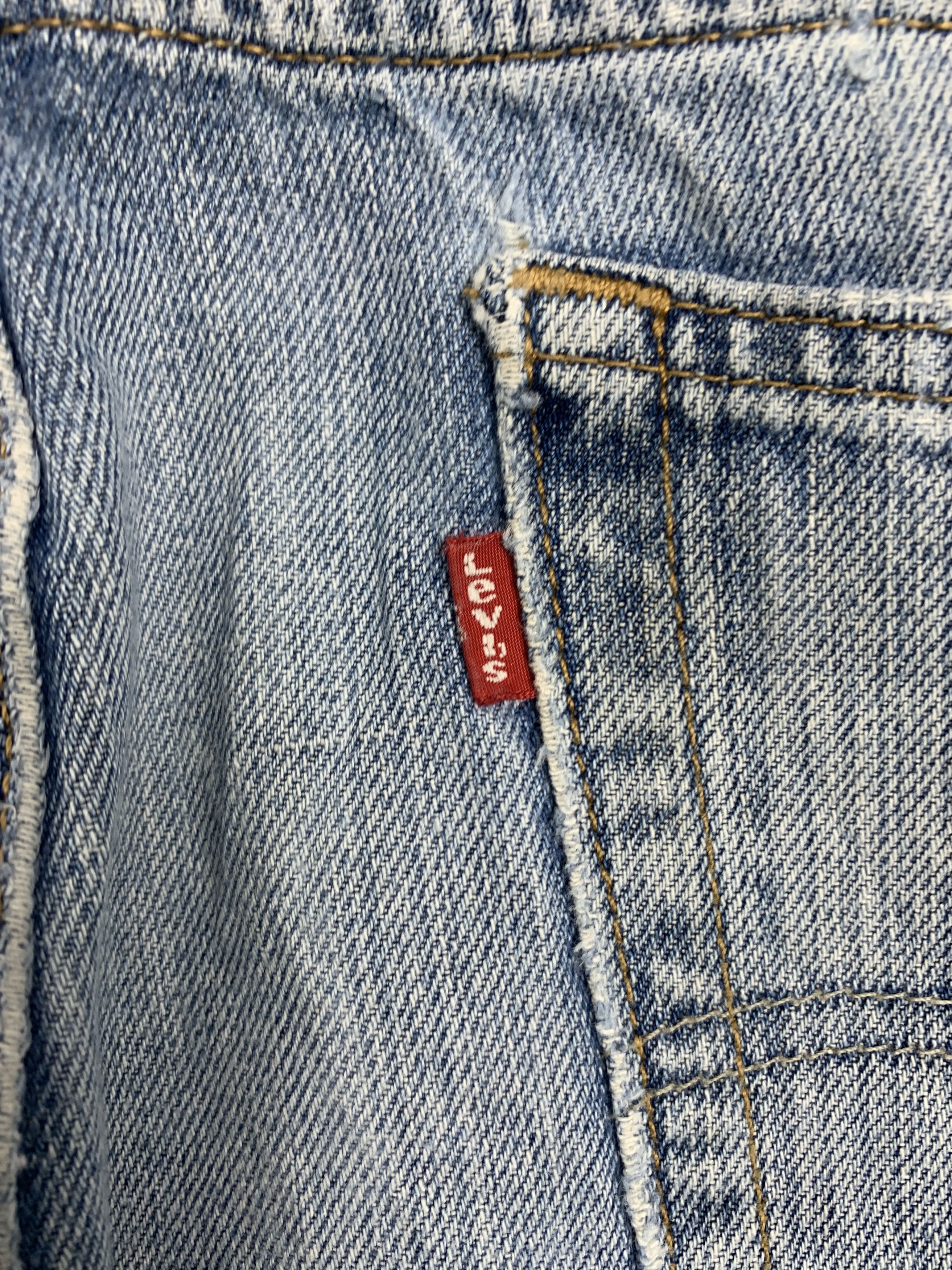 Levi's Vintage LEVI'S 569 Distressed Faded Straight Cut Stone Wash Size US 36 / EU 52 - 9 Thumbnail