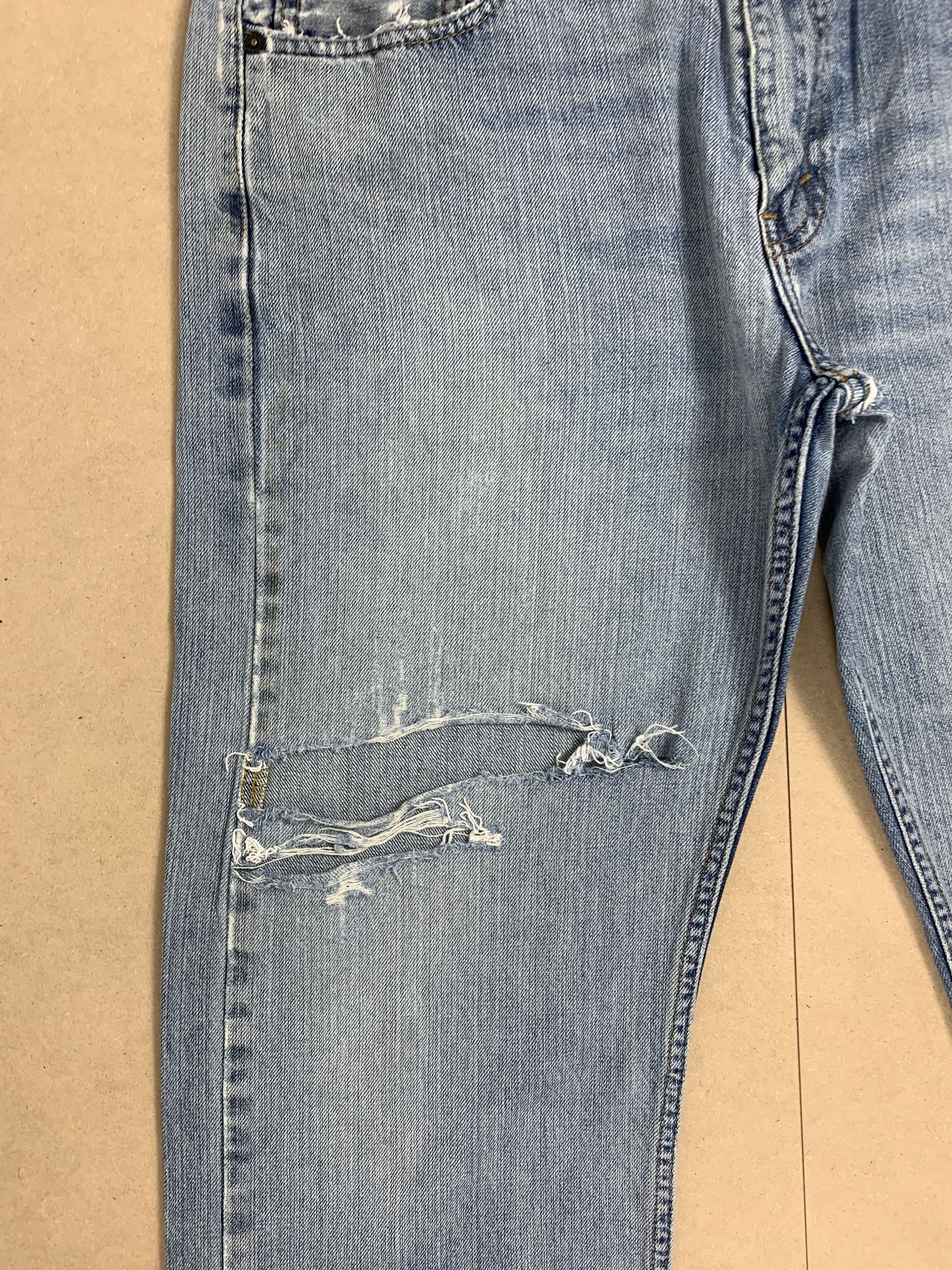 Levi's Vintage LEVI'S 569 Distressed Faded Straight Cut Stone Wash Size US 36 / EU 52 - 3 Thumbnail