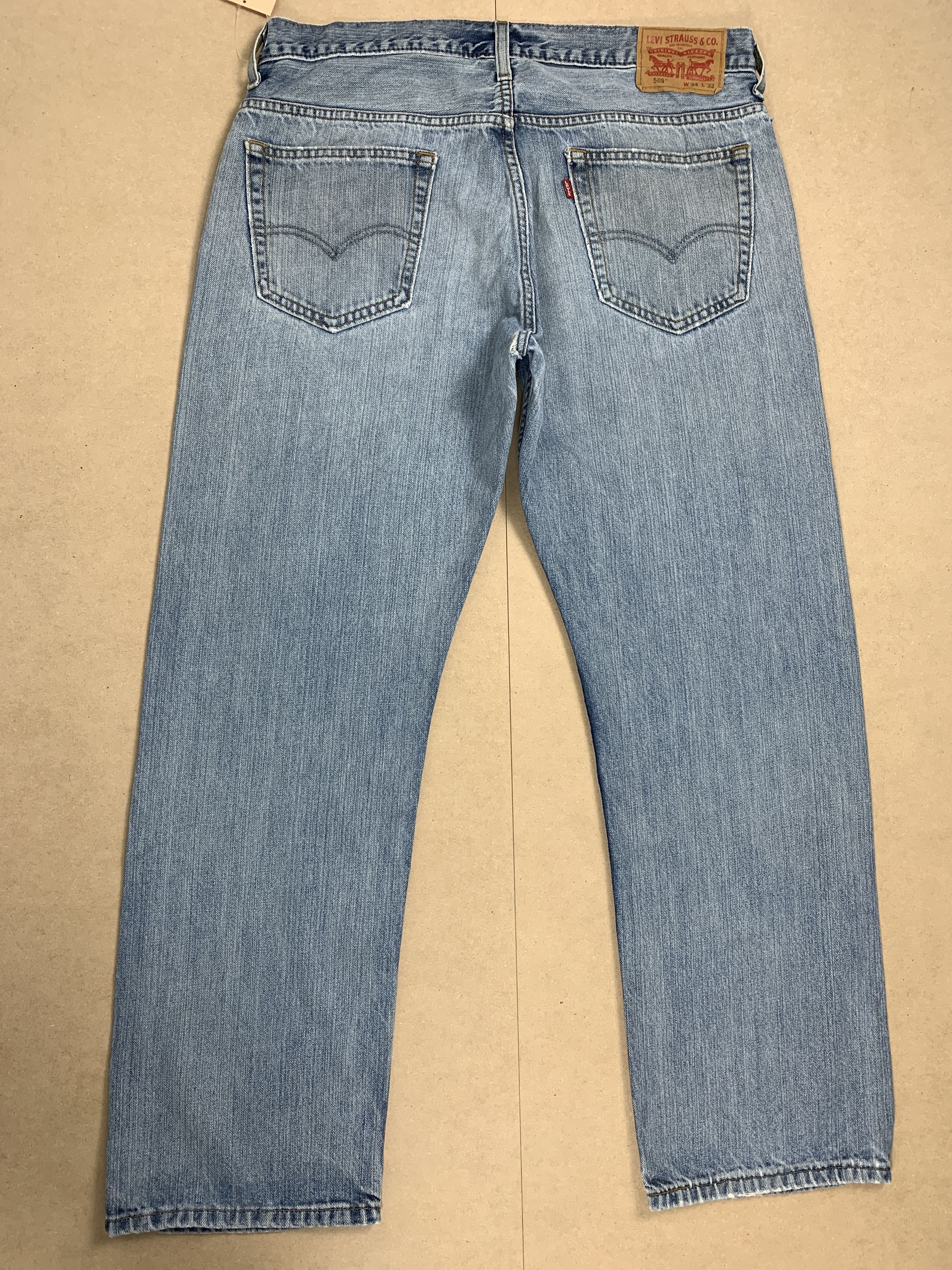 Levi's Vintage LEVI'S 569 Distressed Faded Straight Cut Stone Wash Size US 36 / EU 52 - 6 Thumbnail
