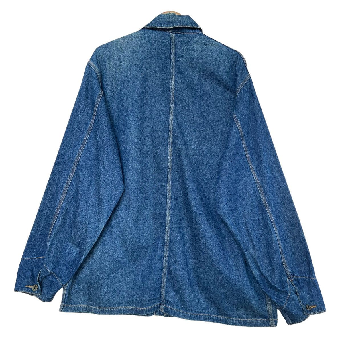 Japanese Brand Vintage 80s Machope Chore Jeans Jacket.. Size US L / EU 52-54 / 3 - 10 Thumbnail