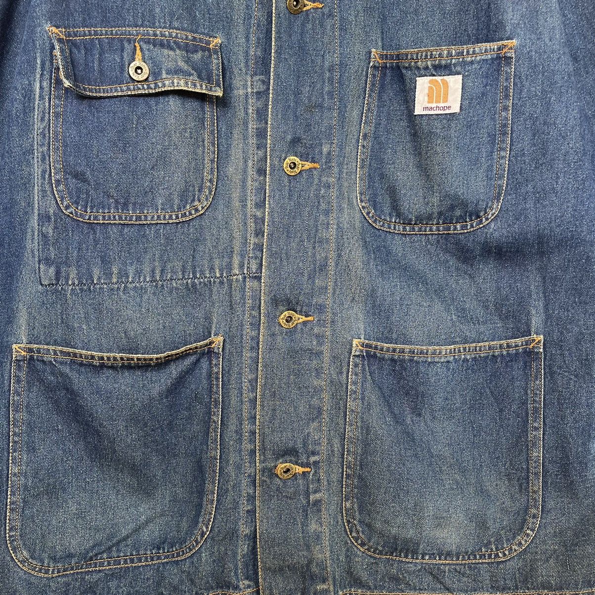 Japanese Brand Vintage 80s Machope Chore Jeans Jacket.. Size US L / EU 52-54 / 3 - 5 Thumbnail