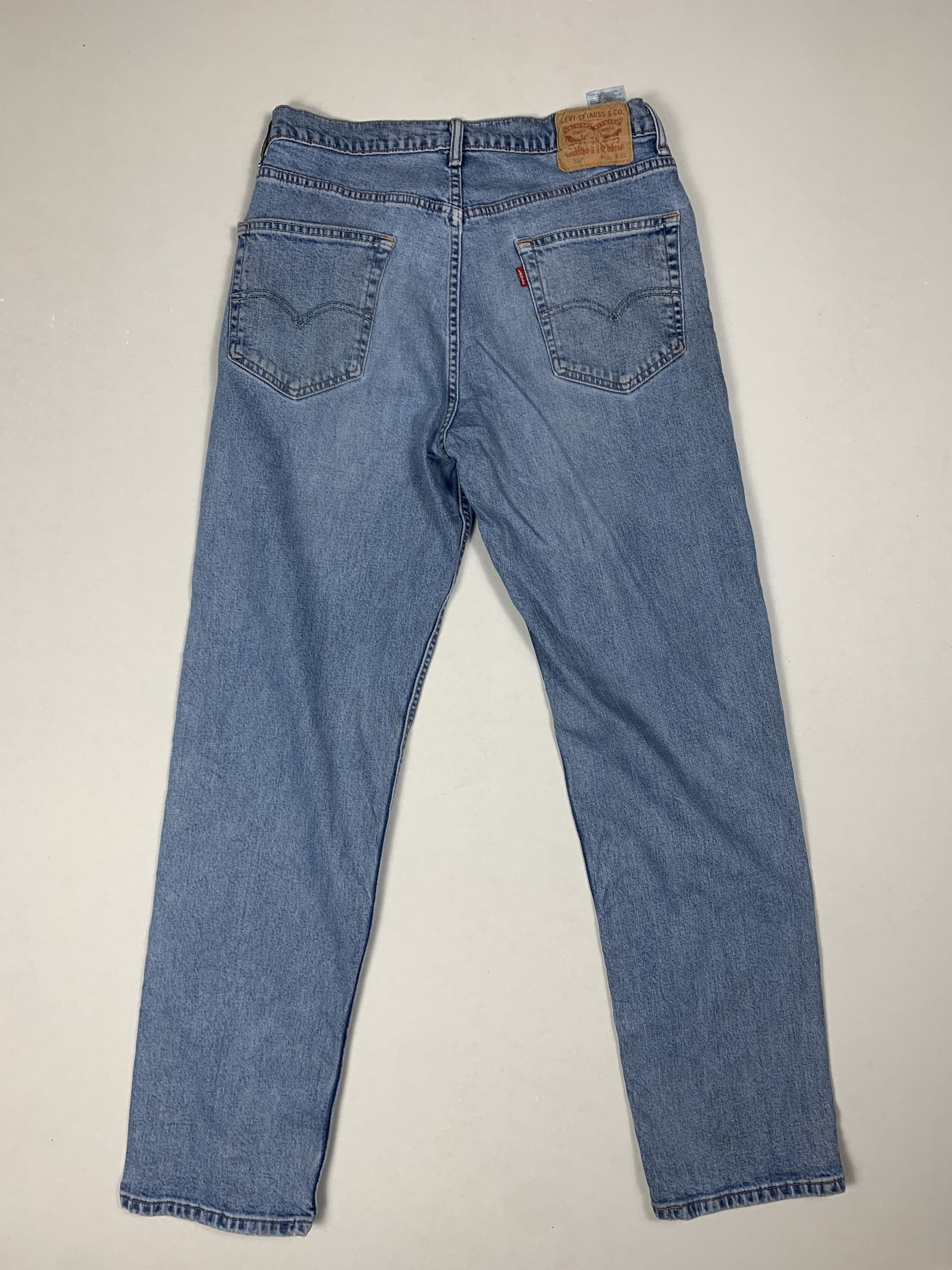 Levi's × Vintage Vintage LEVI'S 550 Distressed Faded Straight Cut Mid Wash Size US 32 / EU 48 - 11 Thumbnail