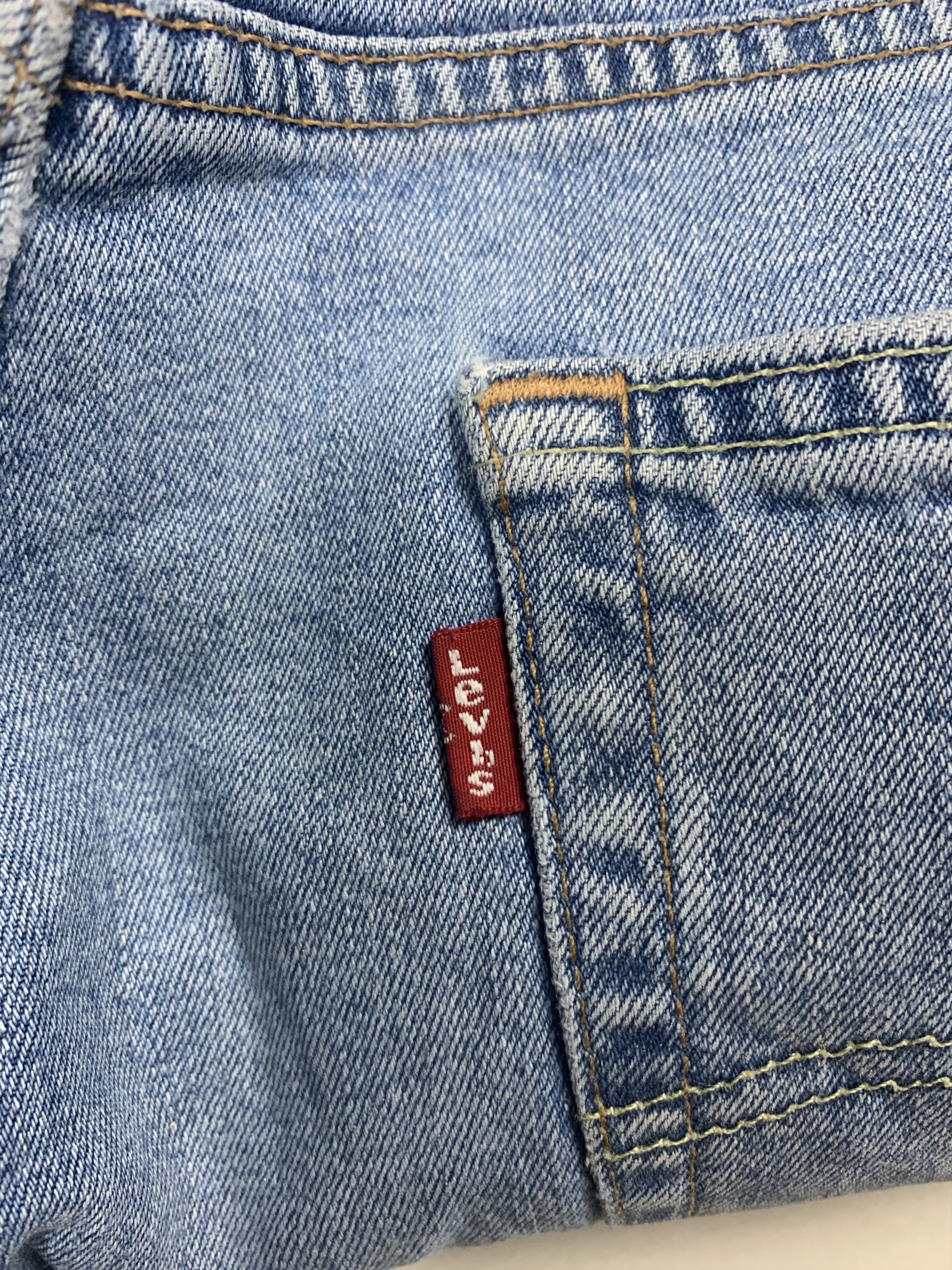 Levi's × Vintage Vintage LEVI'S 550 Distressed Faded Straight Cut Mid Wash Size US 32 / EU 48 - 13 Thumbnail
