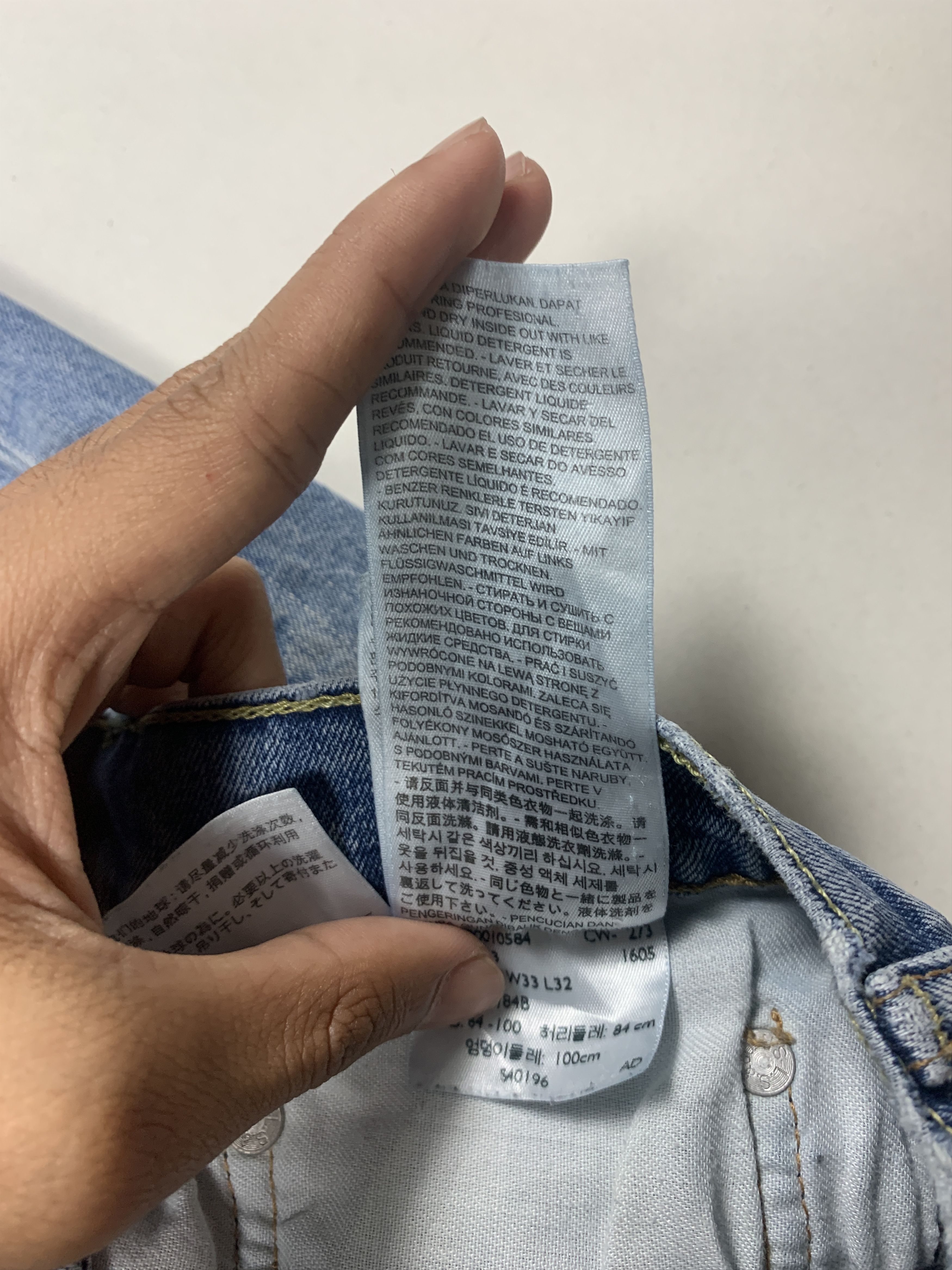 Levi's × Vintage Vintage LEVI'S 550 Distressed Faded Straight Cut Mid Wash Size US 32 / EU 48 - 21 Thumbnail