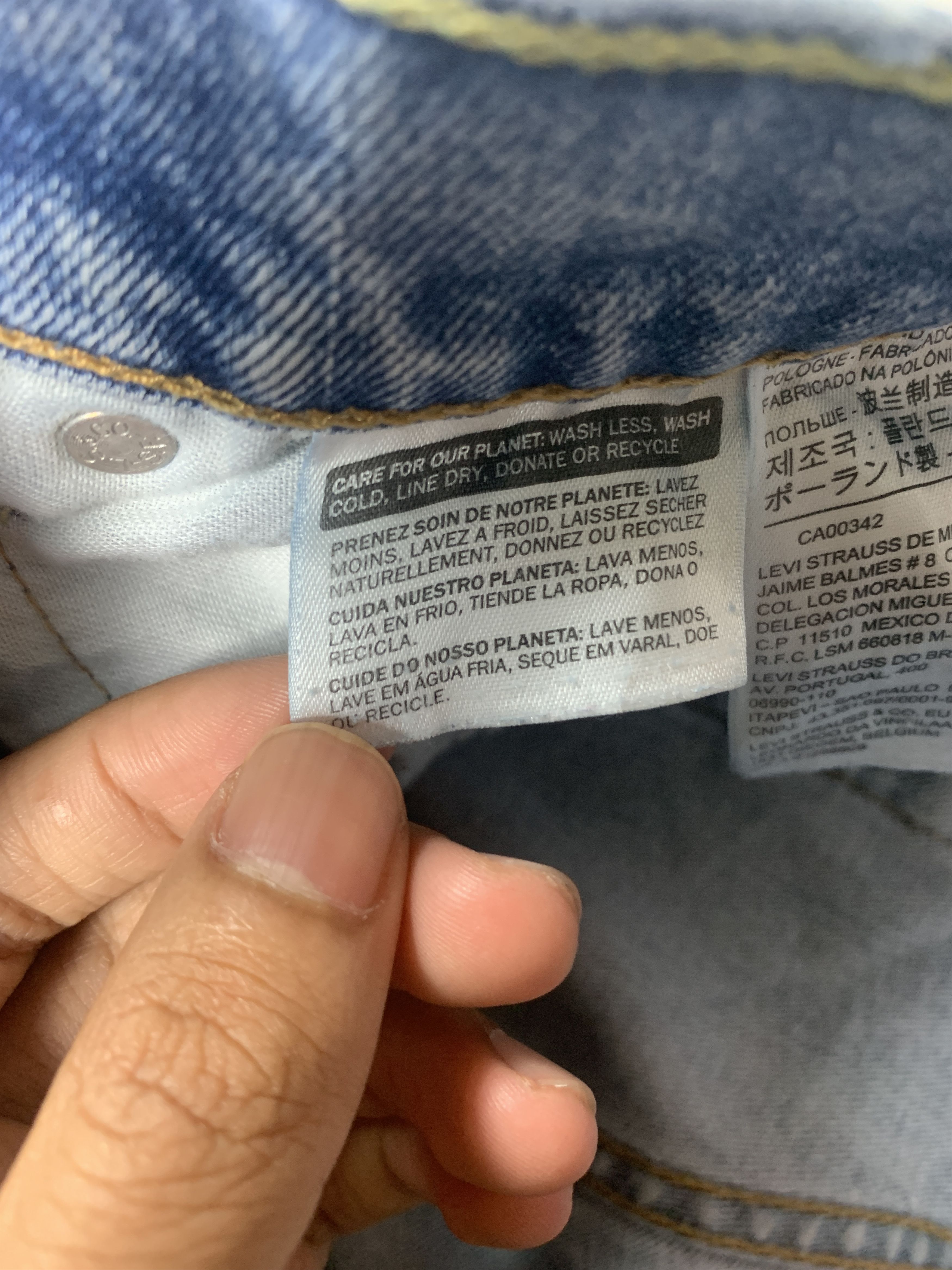 Levi's × Vintage Vintage LEVI'S 550 Distressed Faded Straight Cut Mid Wash Size US 32 / EU 48 - 17 Thumbnail