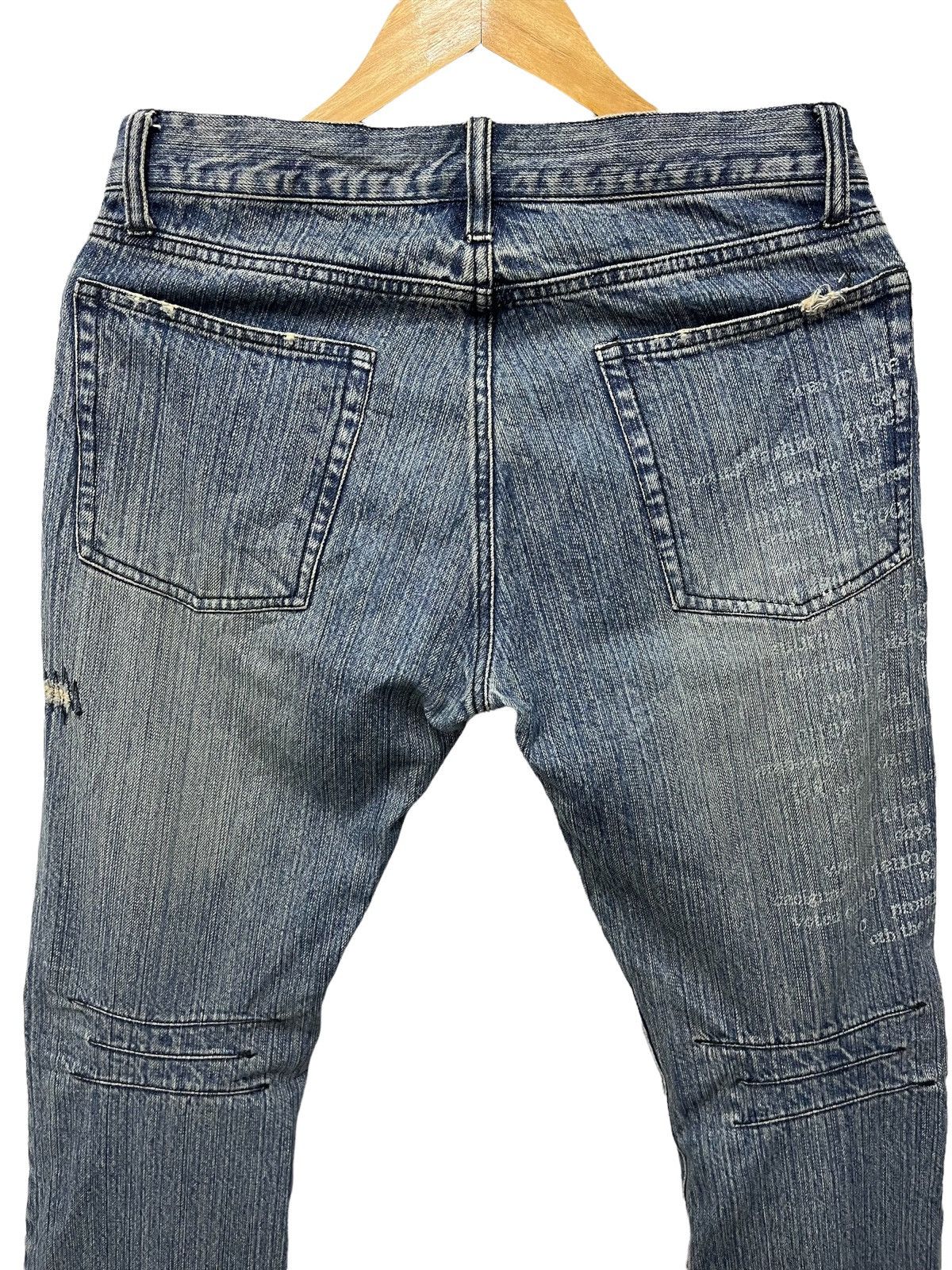 Japanese Brand Edge rupert zipper distressed denim Size 30" / US 8 / IT 44 - 6 Thumbnail