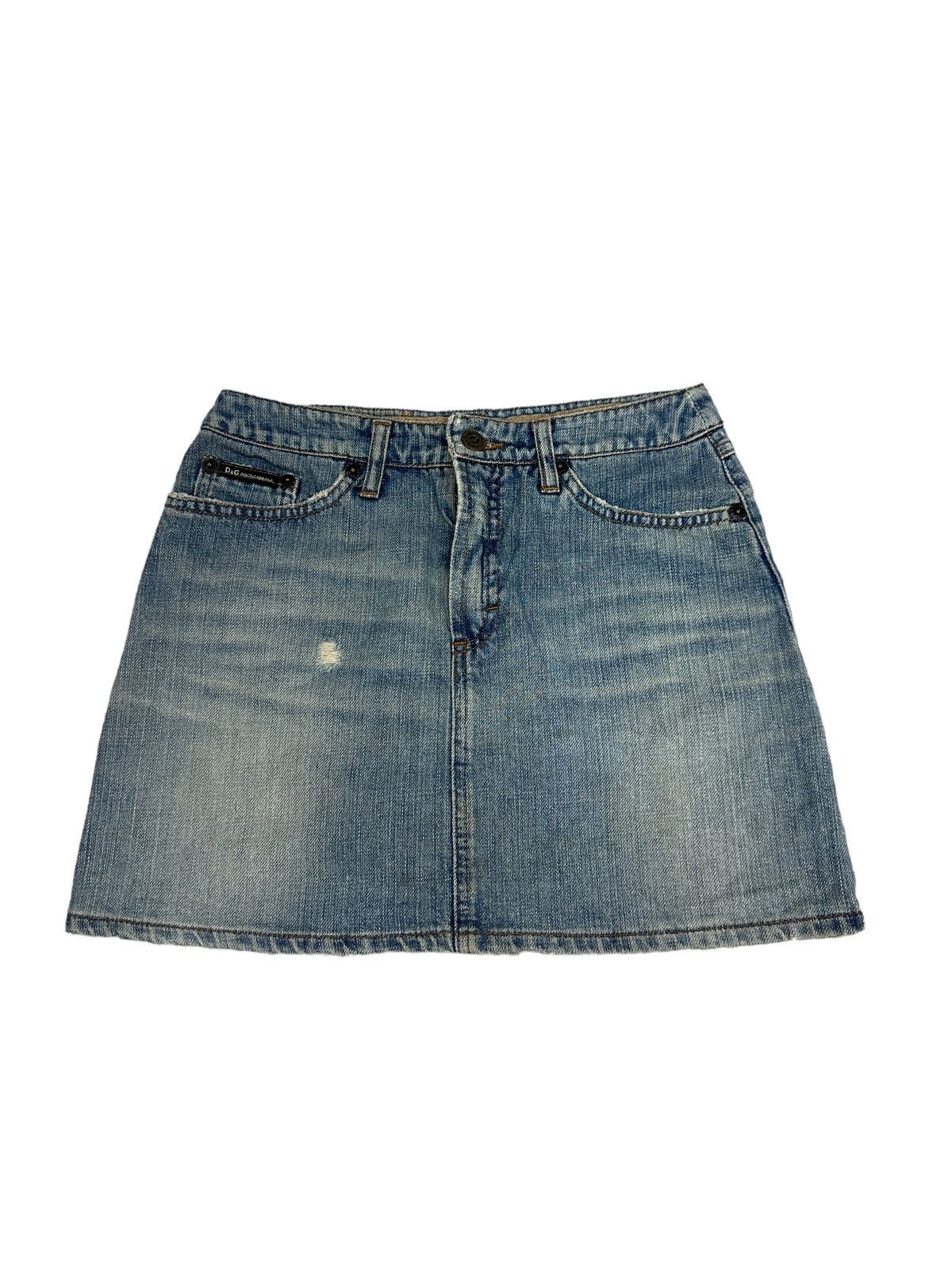 image of Dolce Gabbana x Vintage Dolce & Gabbana Denim Jeans Skirt in Blue, Women's (Size 26)