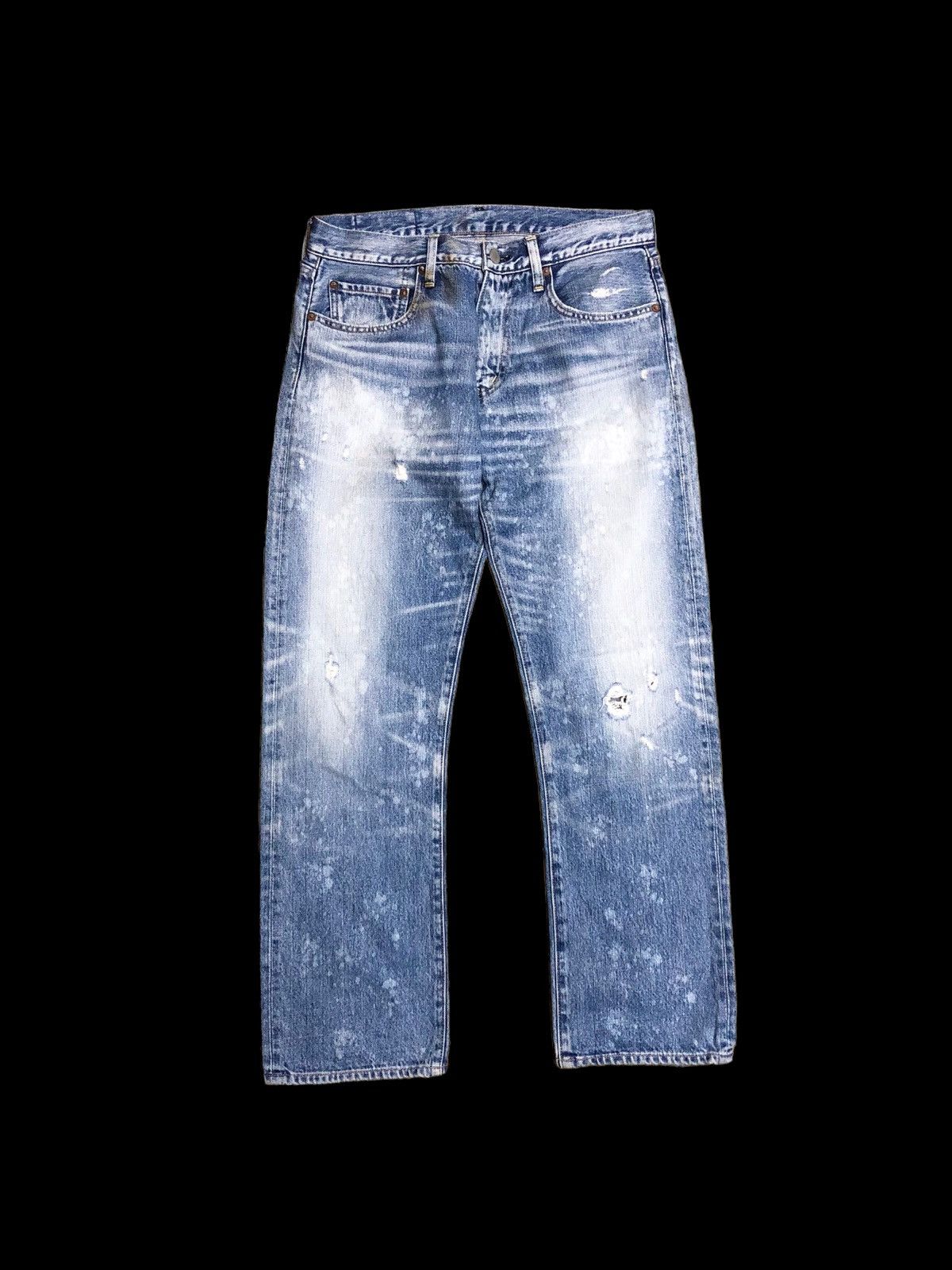Japanese Brand RNA INC BLEACH DISTRESSED DENIM Size US 31 - 1 Thumbnail