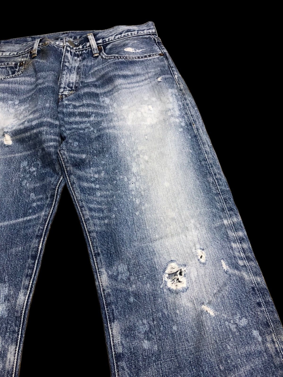 Japanese Brand RNA INC BLEACH DISTRESSED DENIM Size US 31 - 2 Thumbnail