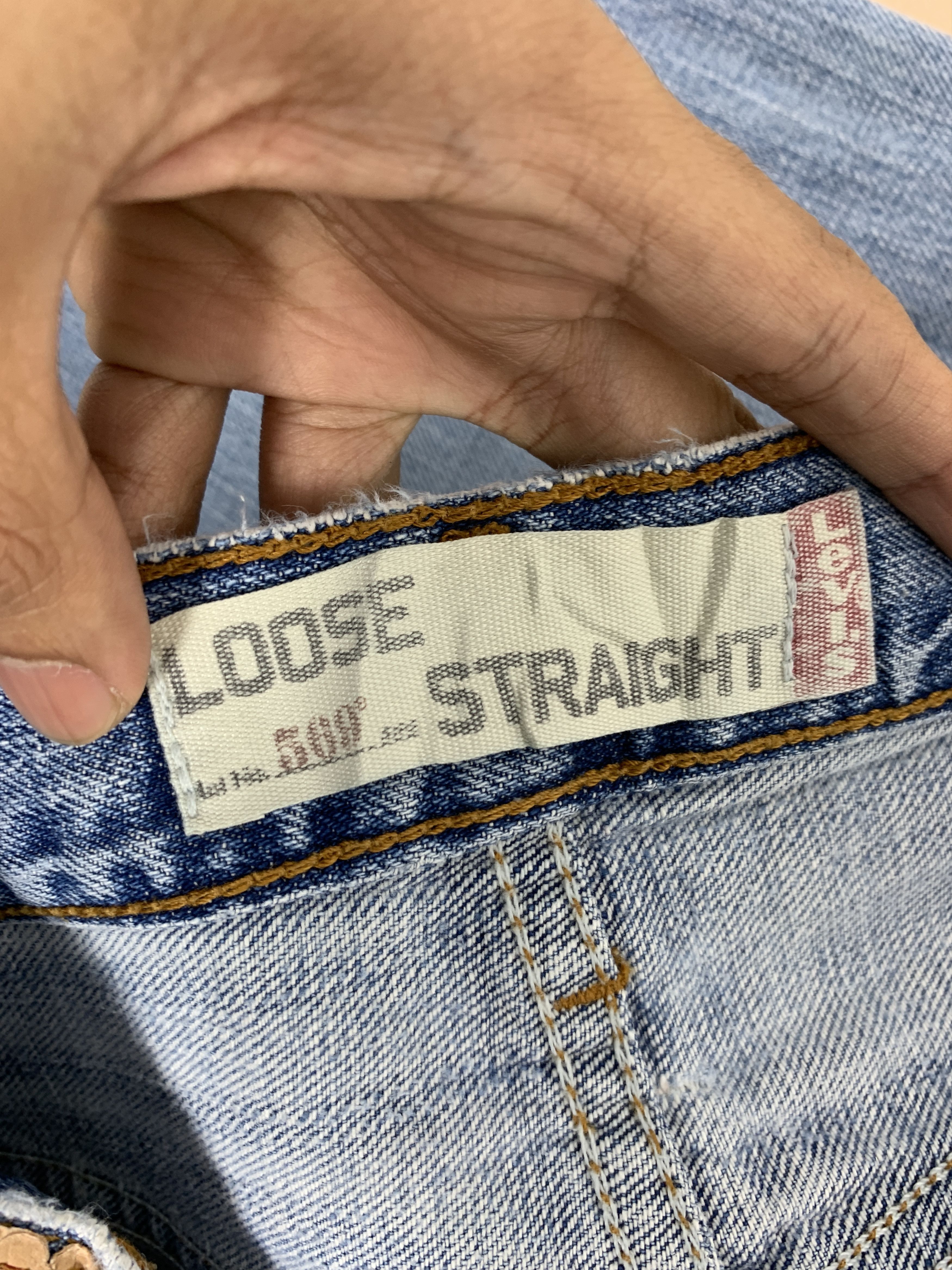 Levi's Vintage Custom Levis 569 StraightCut Distressed Jeans Size US 34 / EU 50 - 14 Thumbnail