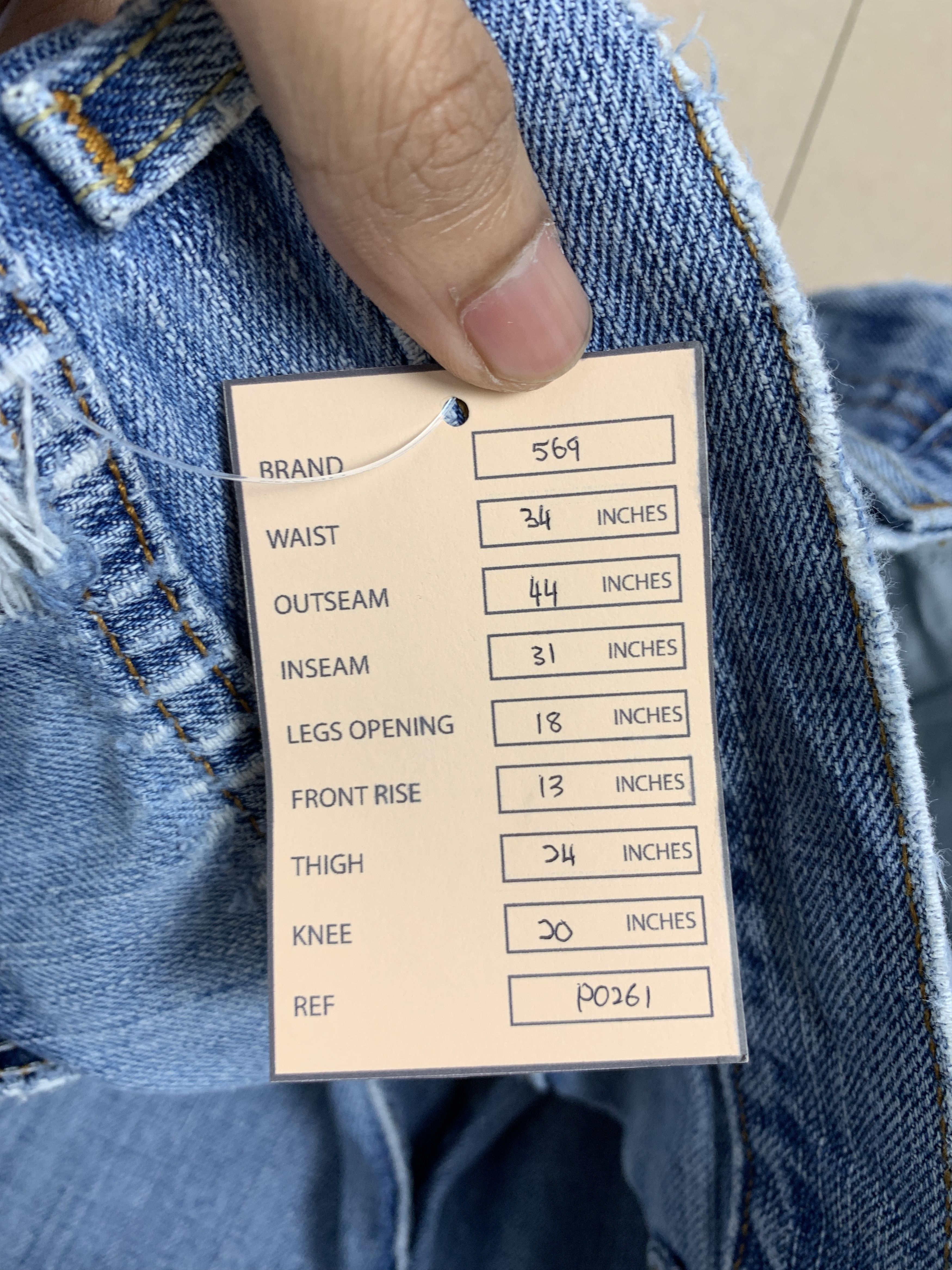 Levi's Vintage Custom Levis 569 StraightCut Distressed Jeans Size US 34 / EU 50 - 21 Thumbnail