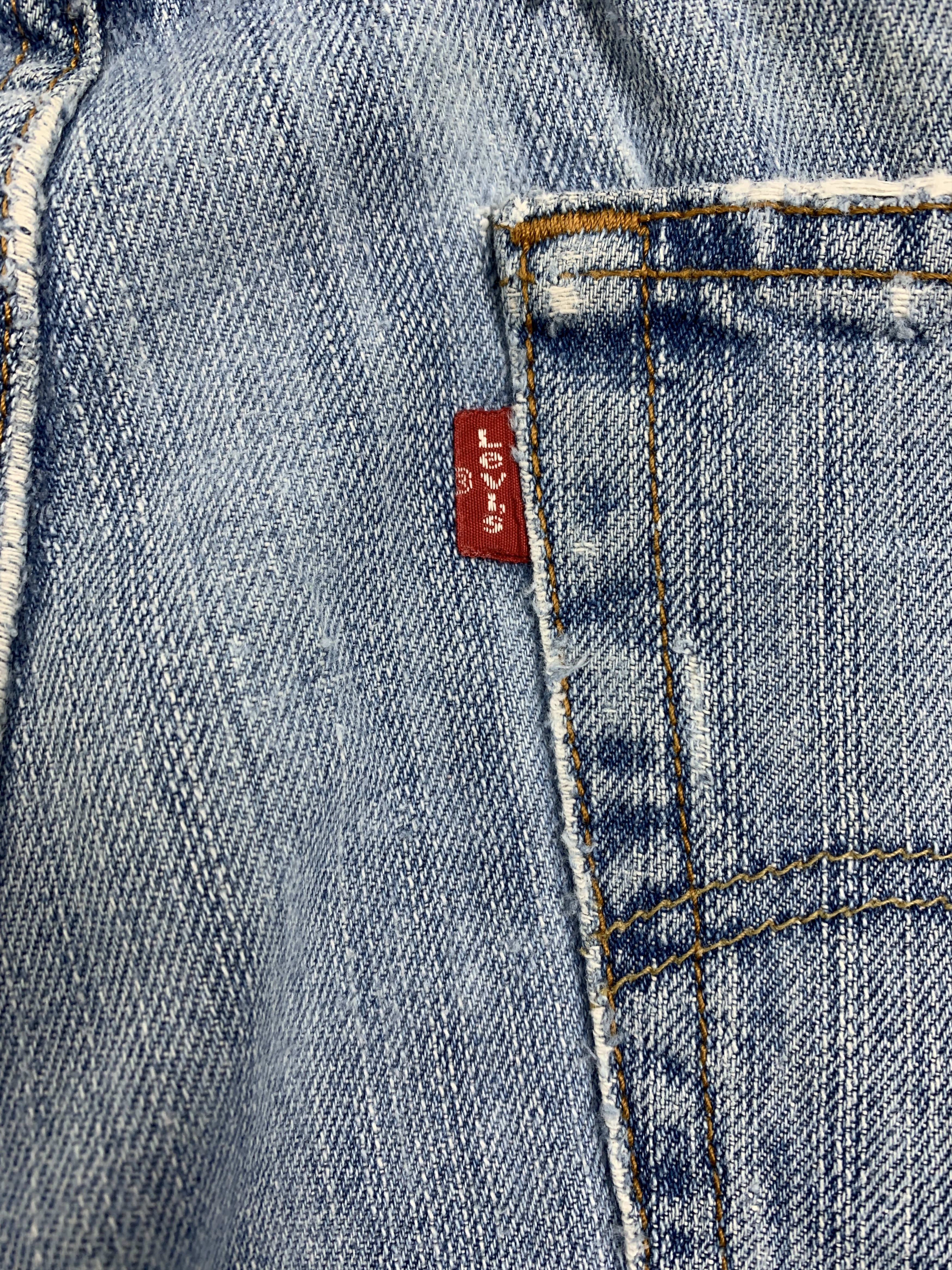 Levi's Vintage Custom Levis 569 StraightCut Distressed Jeans Size US 34 / EU 50 - 10 Thumbnail