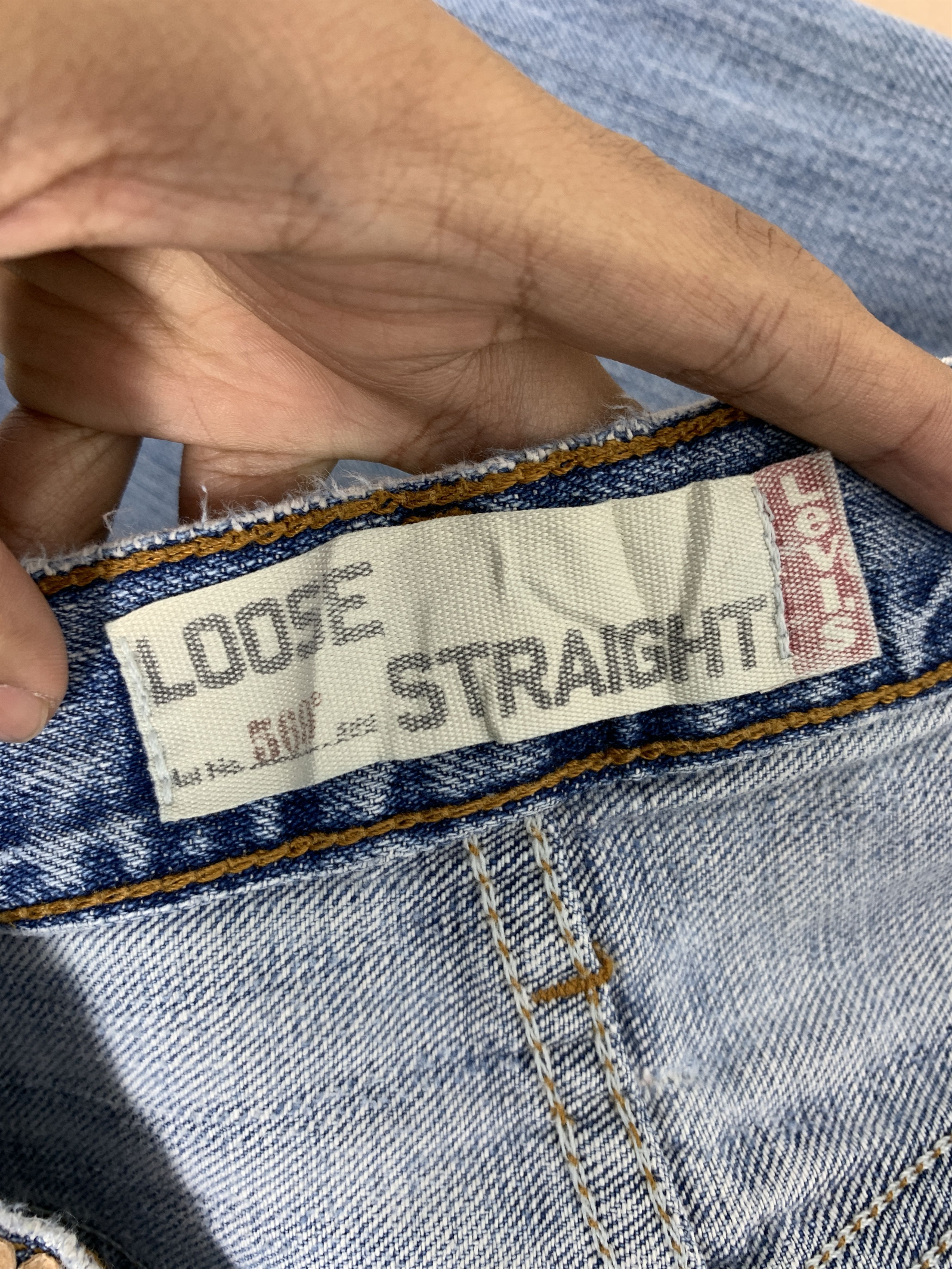 Levi's Vintage Custom Levis 569 StraightCut Distressed Jeans Size US 34 / EU 50 - 13 Thumbnail
