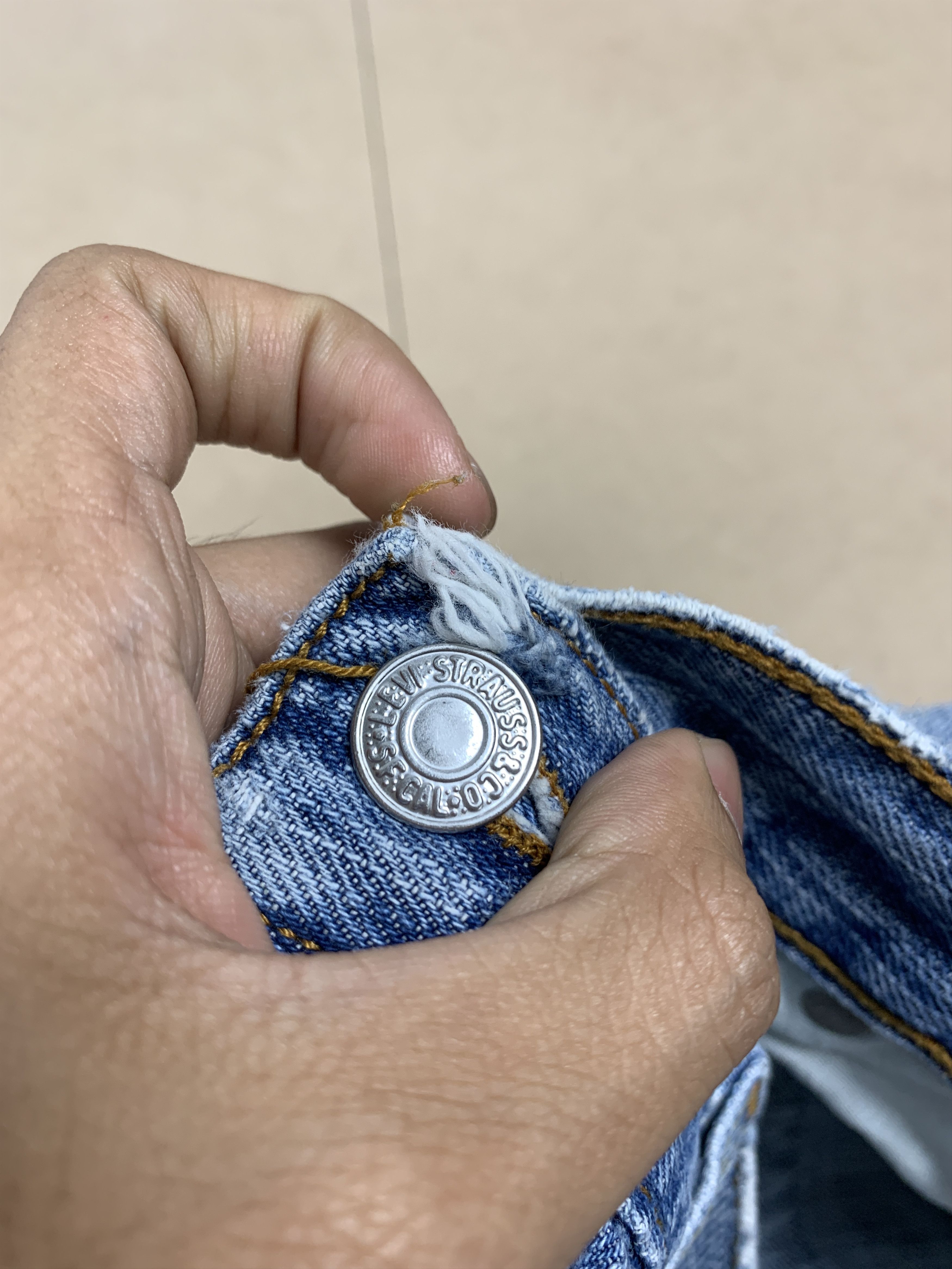 Levi's Vintage Custom Levis 569 StraightCut Distressed Jeans Size US 34 / EU 50 - 19 Thumbnail