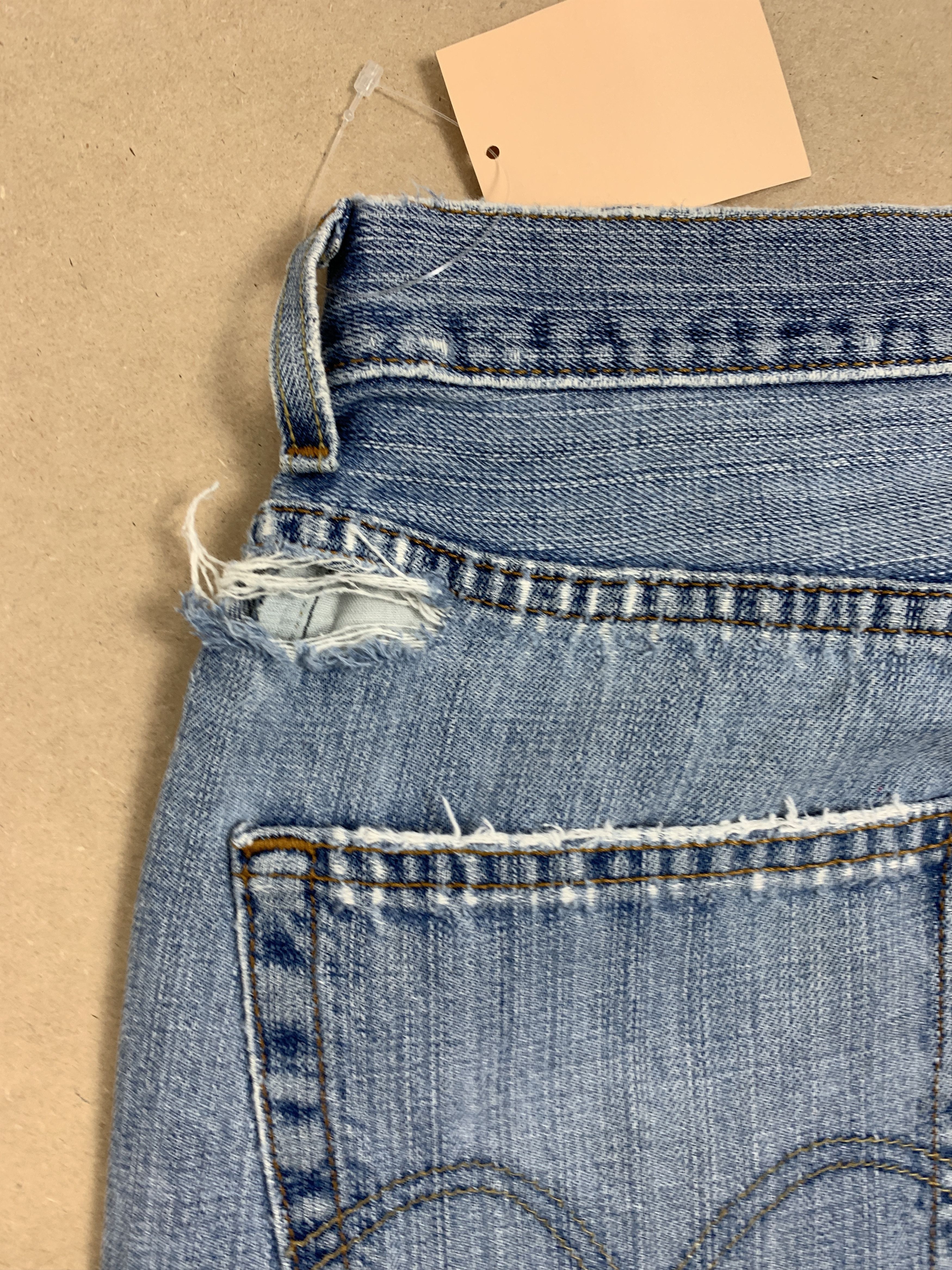 Levi's Vintage Custom Levis 569 StraightCut Distressed Jeans Size US 34 / EU 50 - 12 Thumbnail