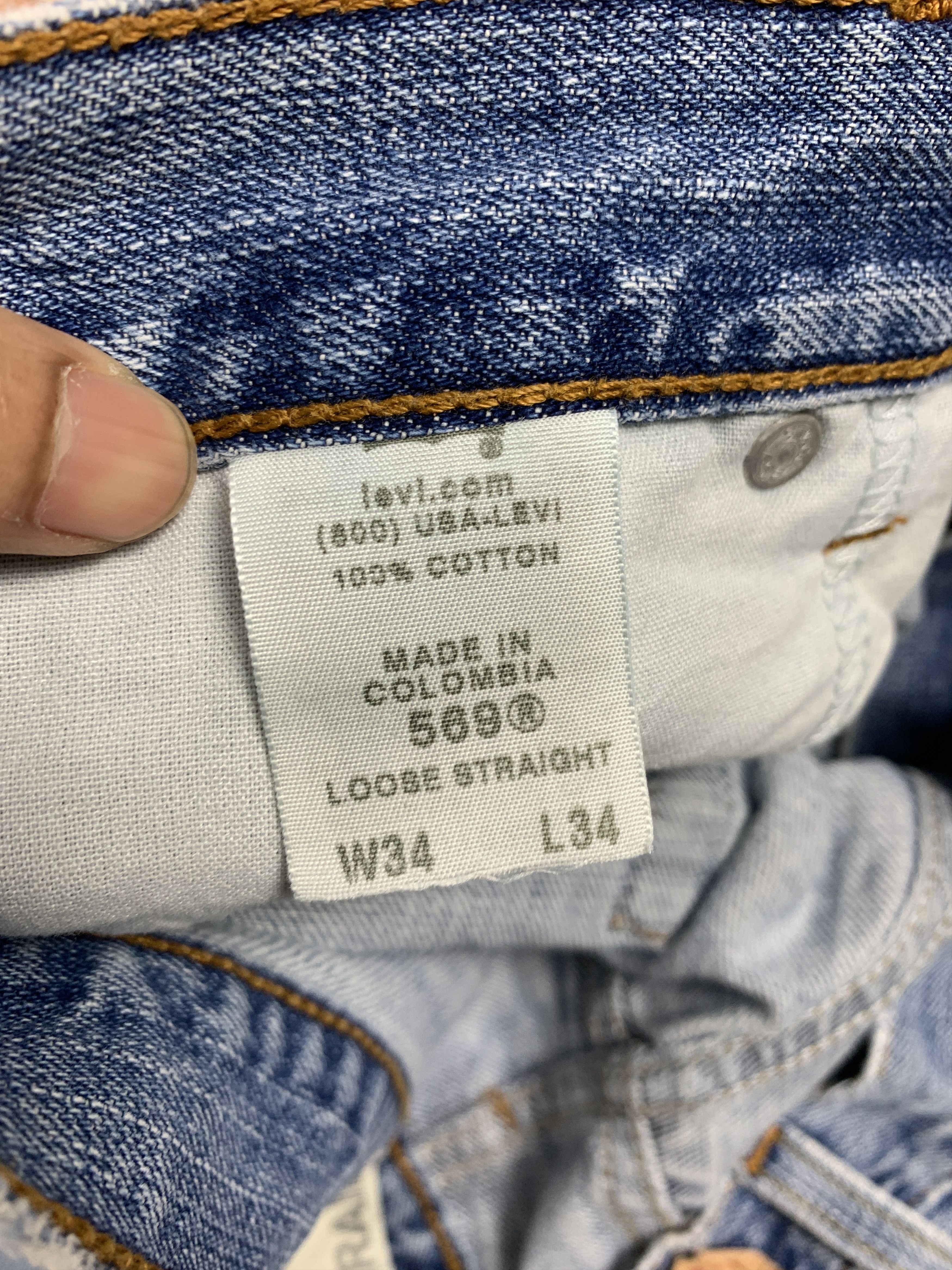 Levi's Vintage Custom Levis 569 StraightCut Distressed Jeans Size US 34 / EU 50 - 15 Thumbnail