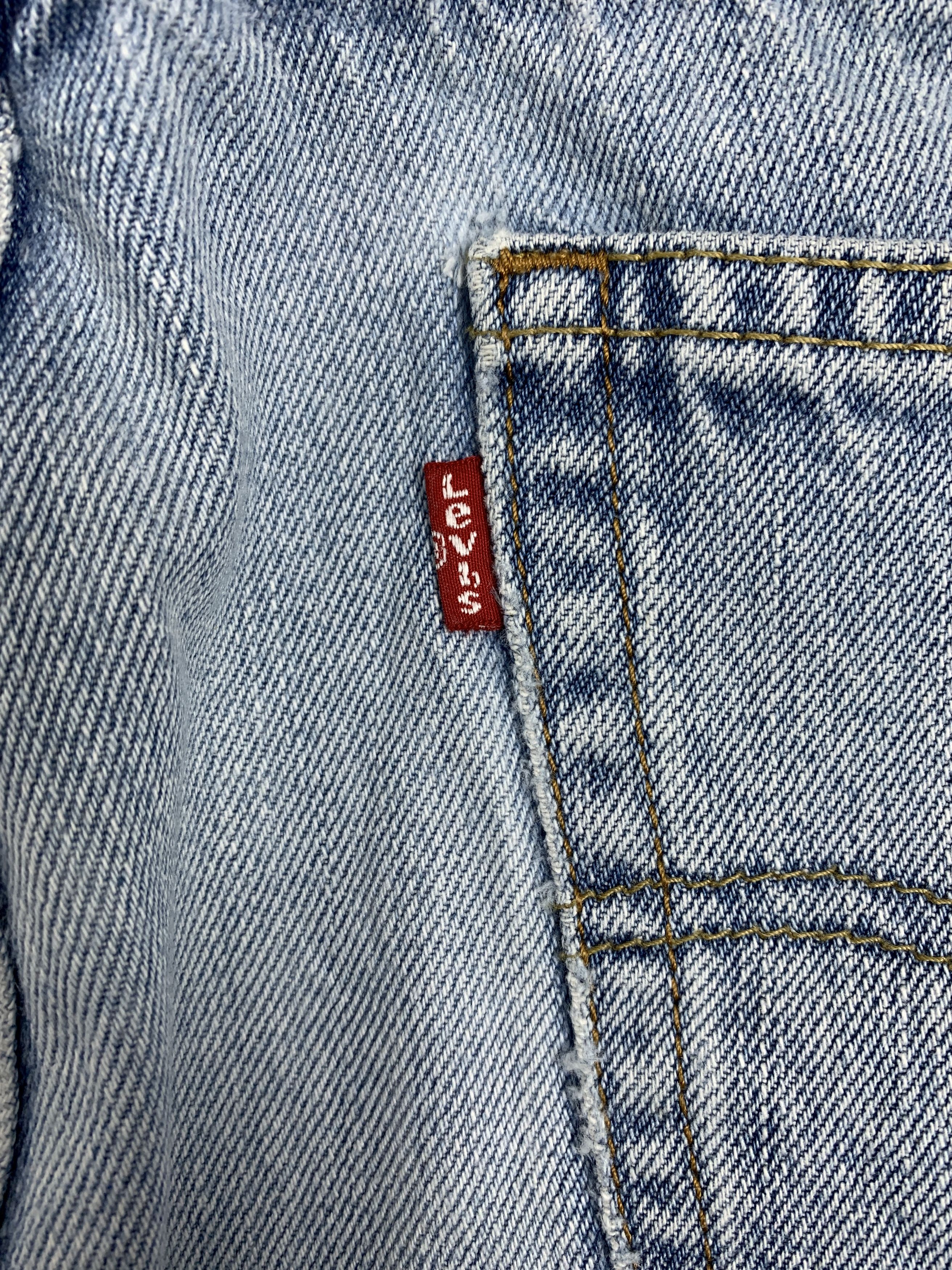 Levi's Vintage Levis 505 Straight Cut Distressed Jeans P0389 Size US 34 / EU 50 - 8 Thumbnail