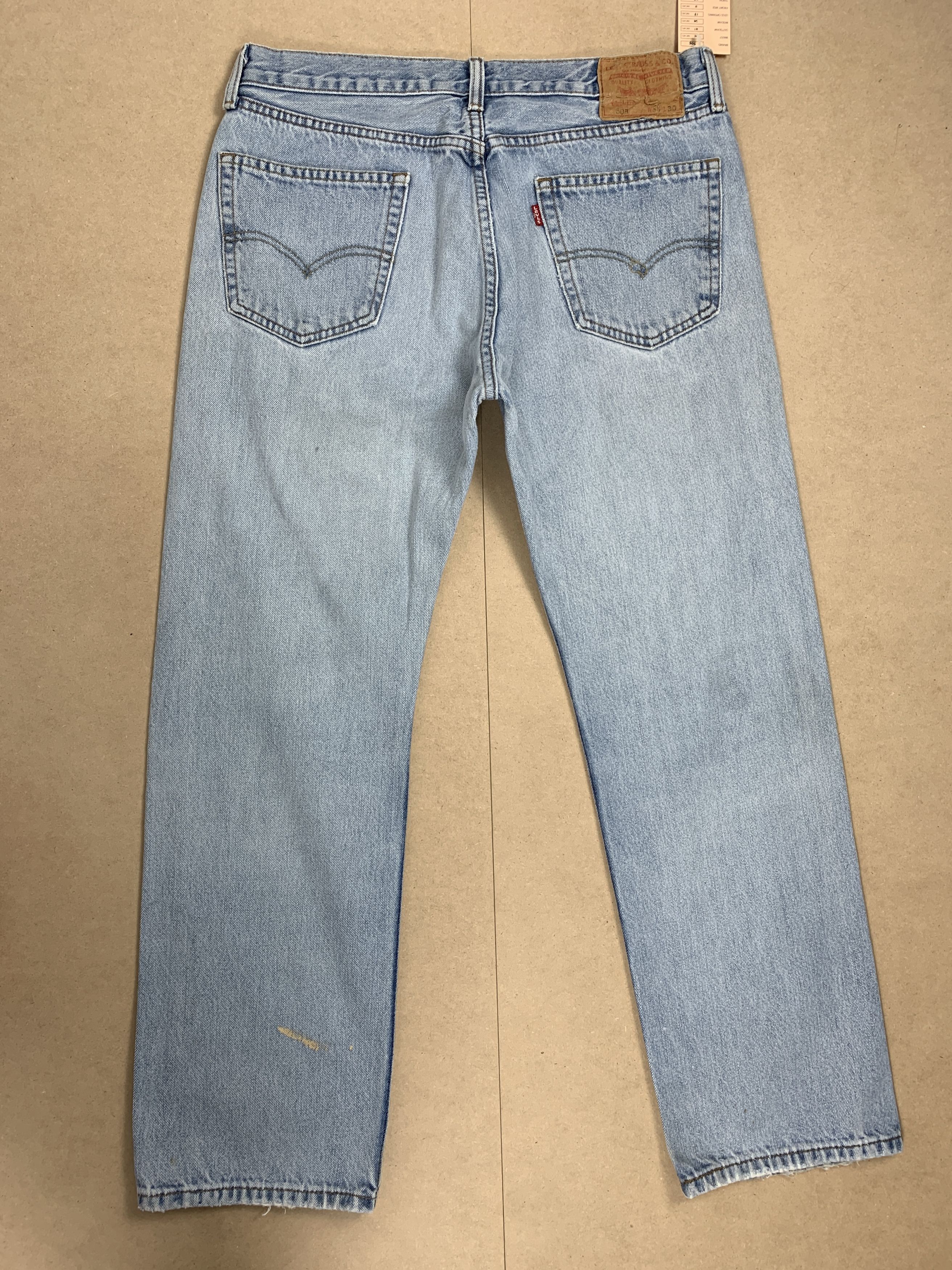 Levi's Vintage Levis 505 Straight Cut Distressed Jeans P0389 Size US 34 / EU 50 - 5 Thumbnail
