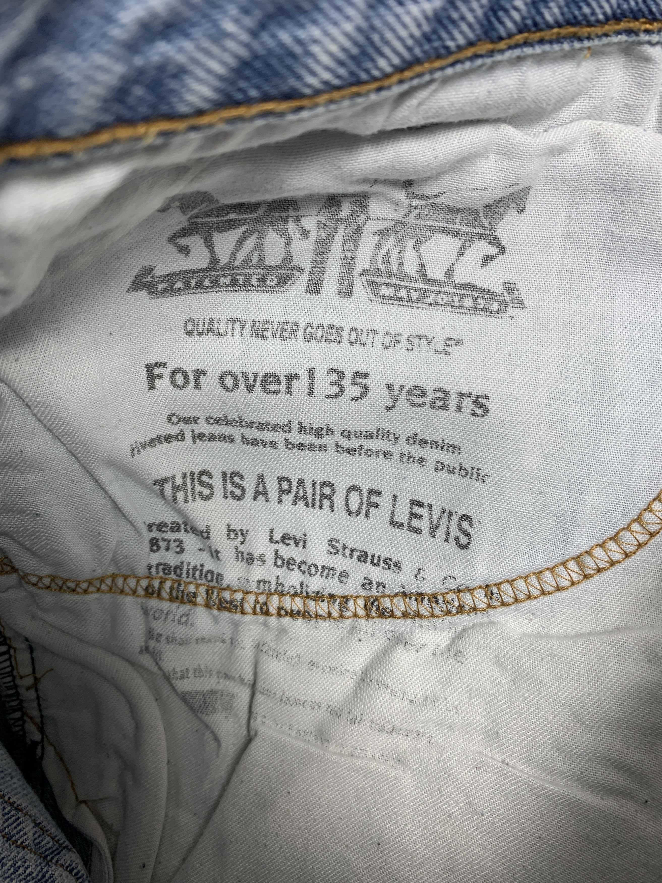 Levi's Vintage Levis 505 Straight Cut Distressed Jeans P0389 Size US 34 / EU 50 - 9 Thumbnail