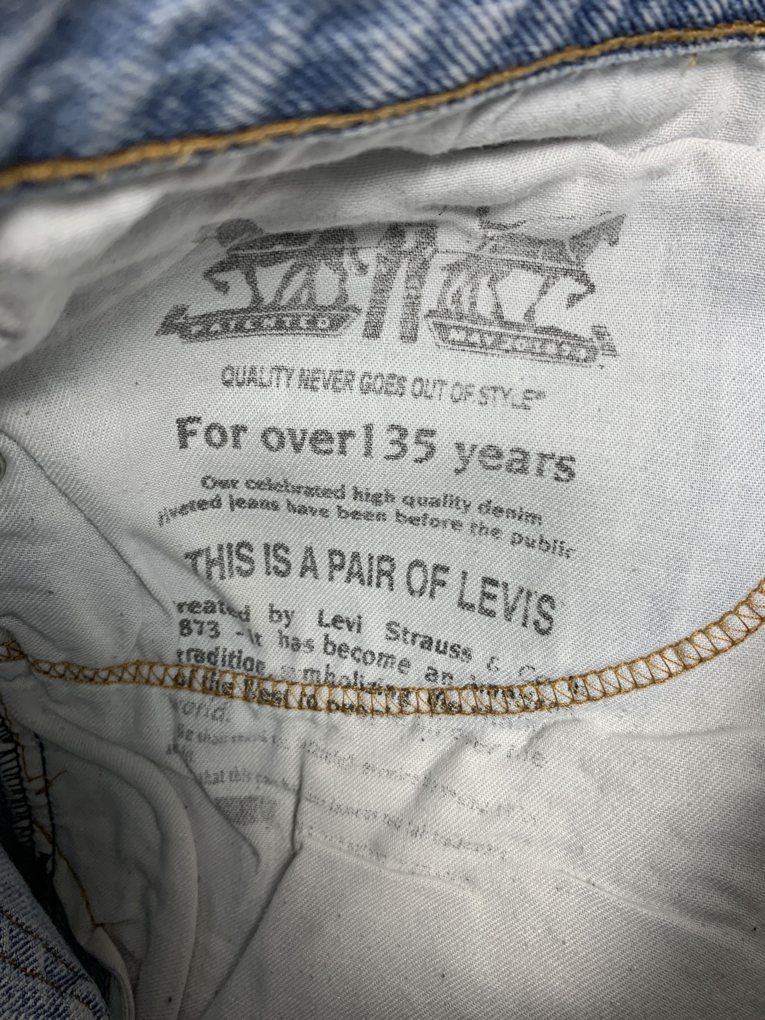 Levi's Vintage Levis 505 Straight Cut Distressed Jeans P0389 Size US 34 / EU 50 - 10 Thumbnail