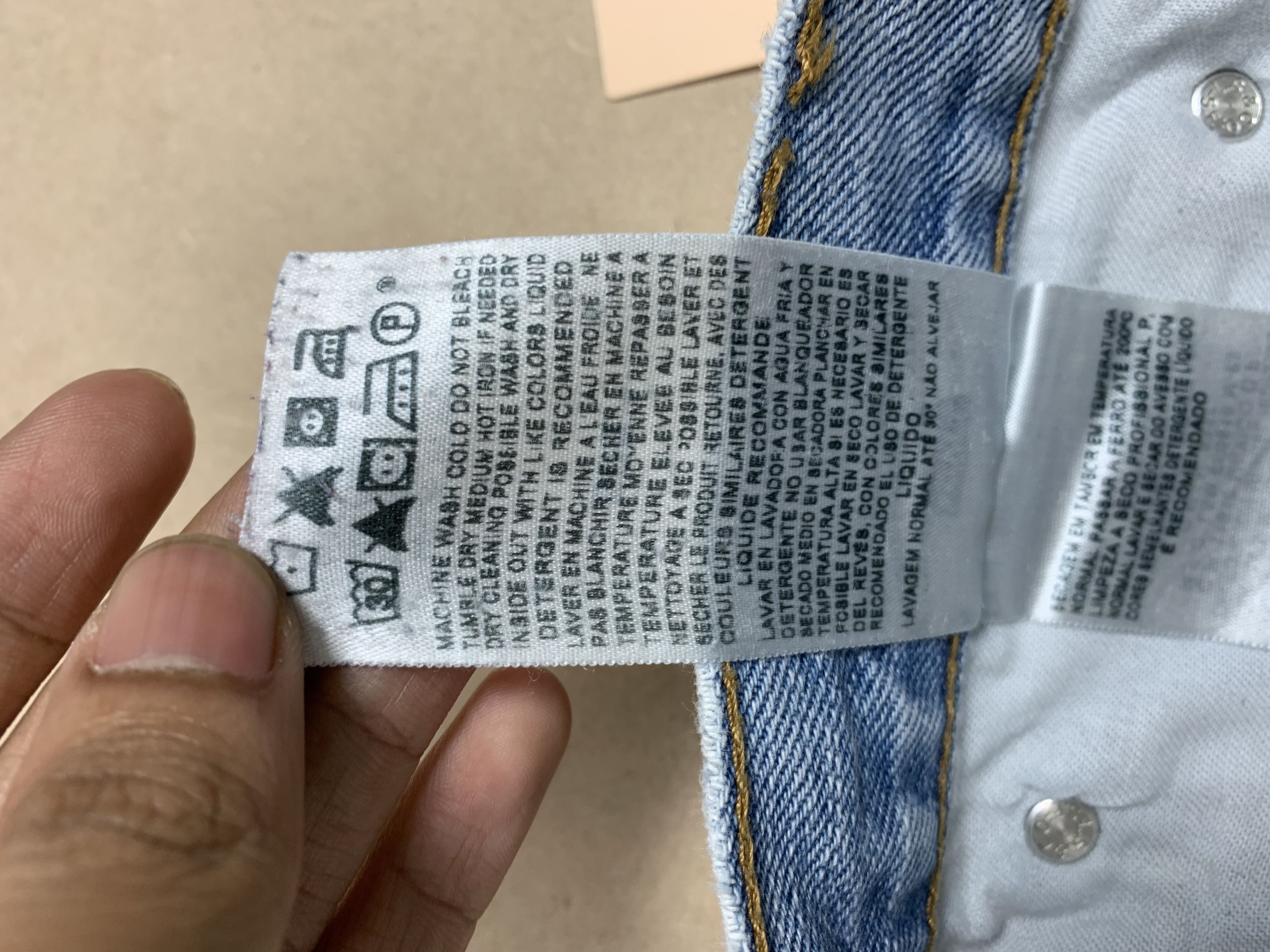 Levi's Vintage Levis 505 Straight Cut Distressed Jeans P0389 Size US 34 / EU 50 - 12 Thumbnail