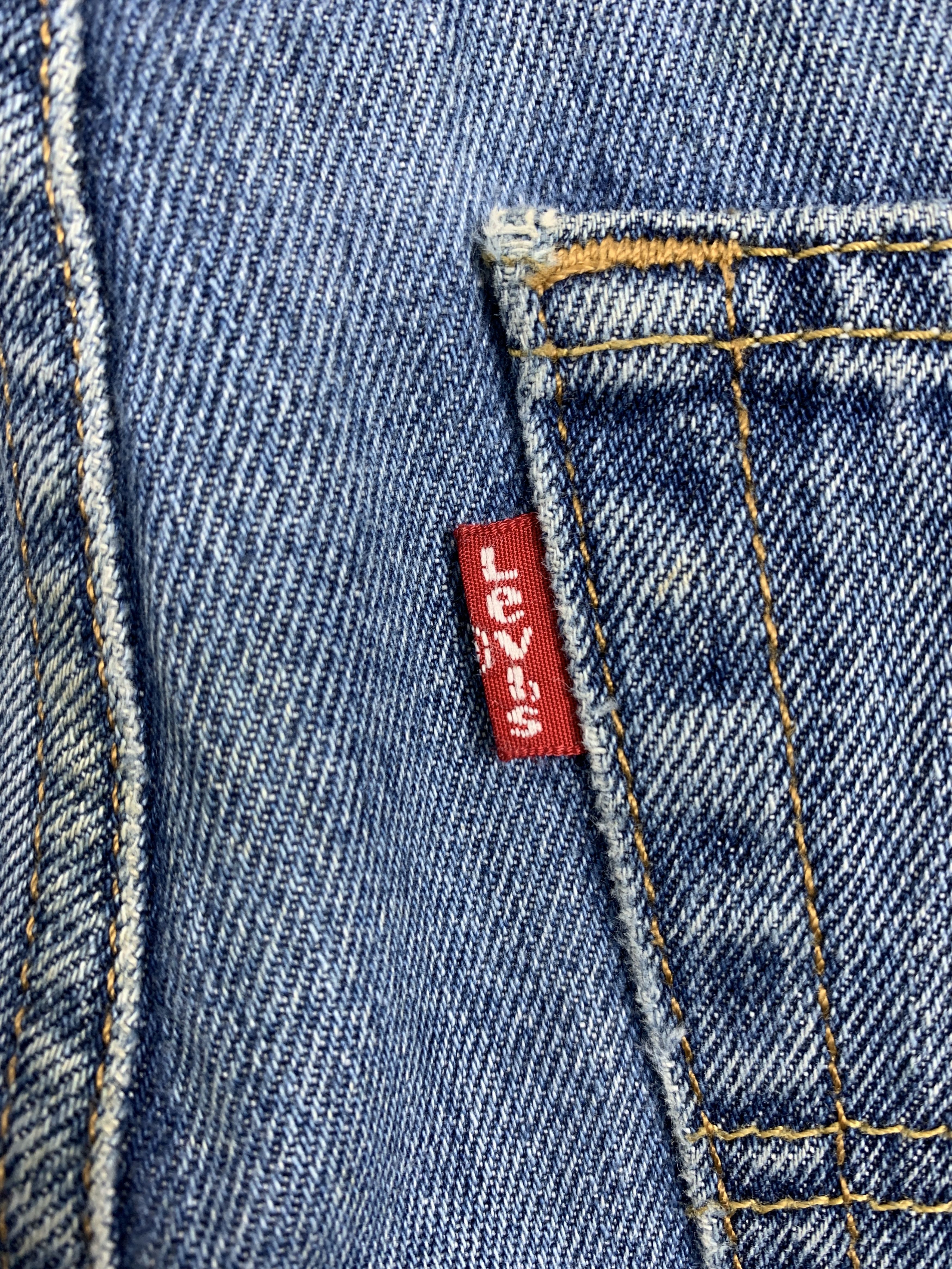 Levi's × Vintage Vintage Levis 516 Straight Cut Mid Wash Jeans Size US 34 / EU 50 - 11 Thumbnail
