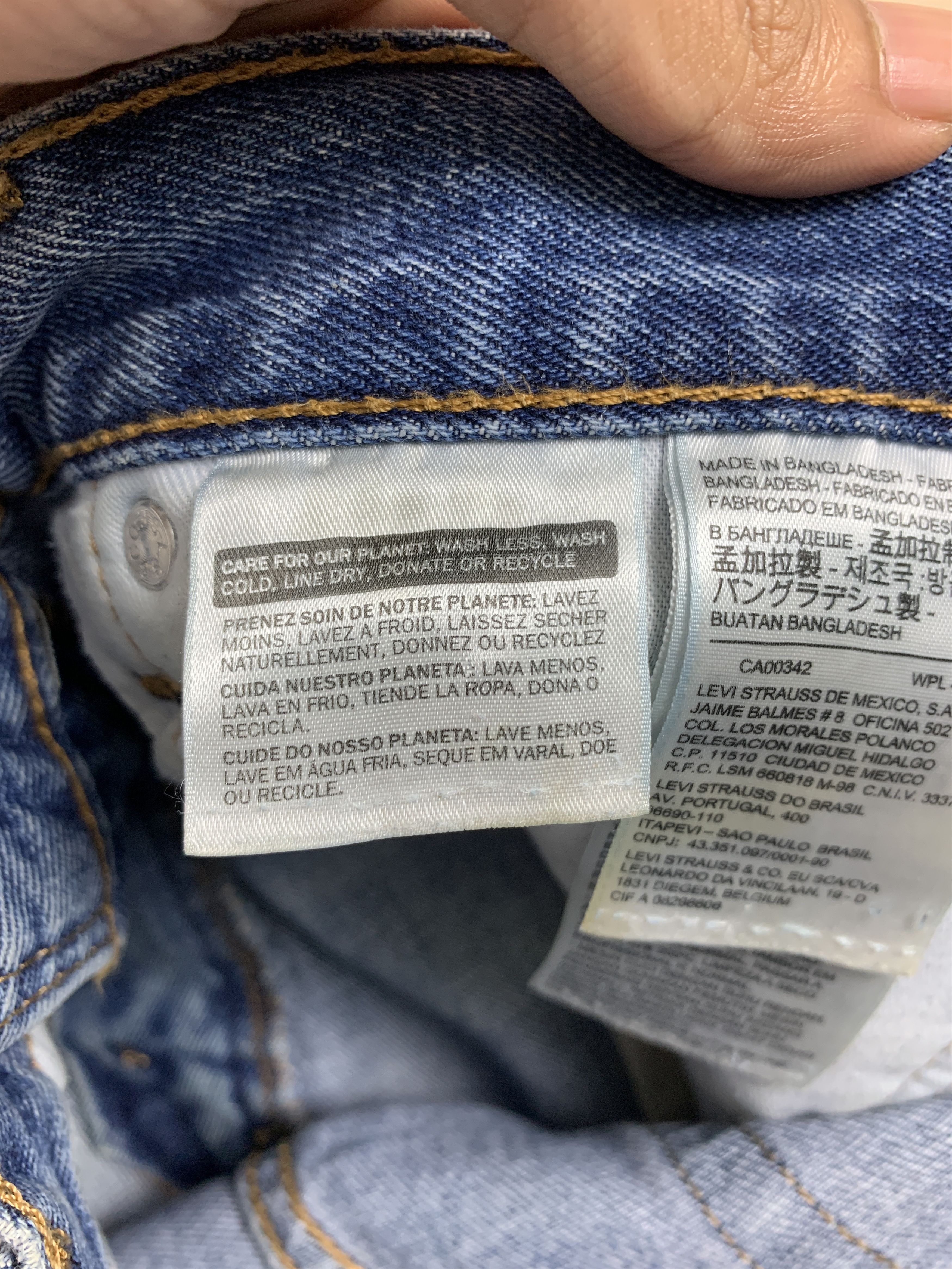 Levi's × Vintage Vintage Levis 516 Straight Cut Mid Wash Jeans Size US 34 / EU 50 - 13 Thumbnail
