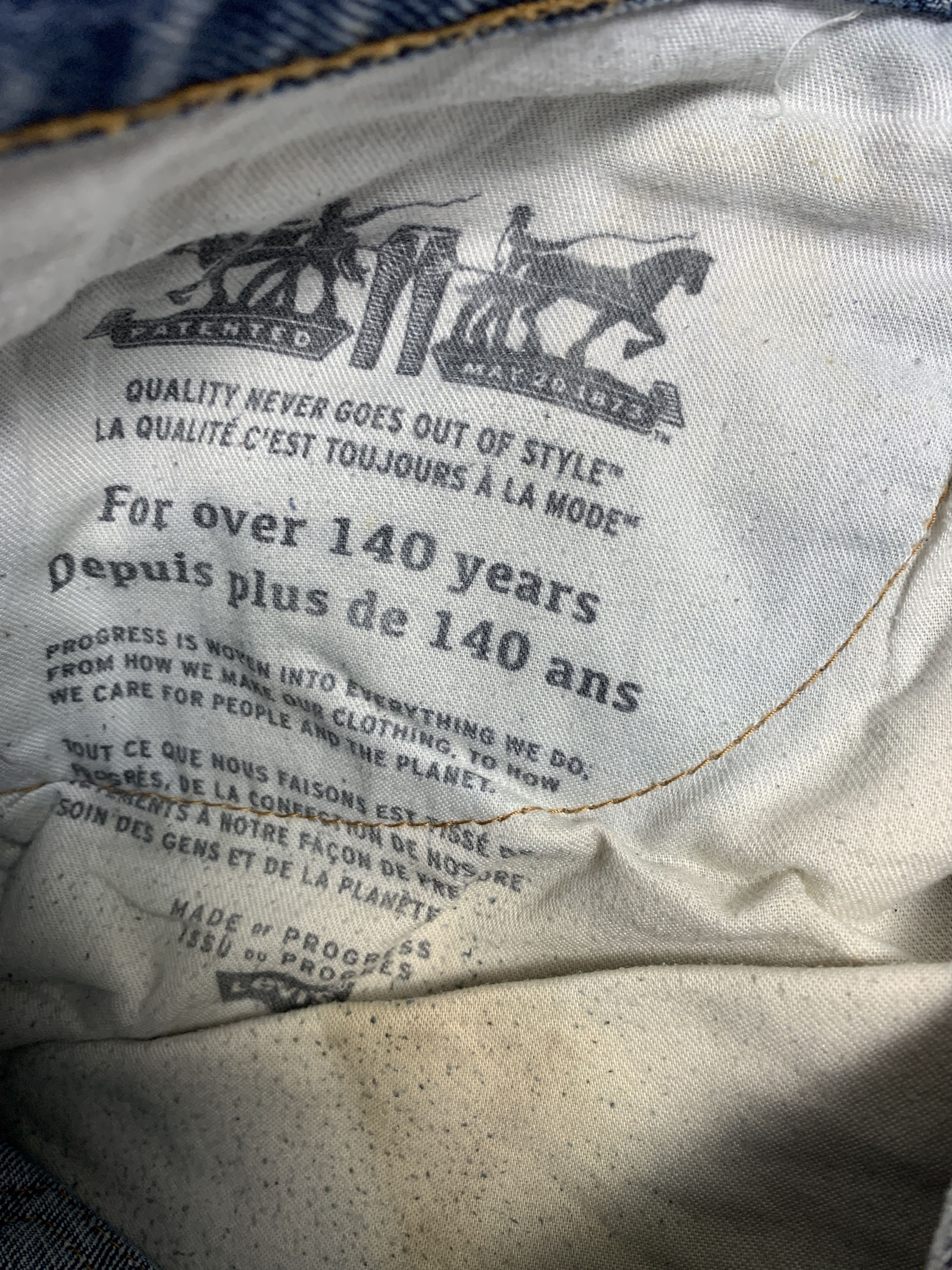 Levi's × Vintage Vintage Levis 516 Straight Cut Mid Wash Jeans Size US 34 / EU 50 - 12 Thumbnail