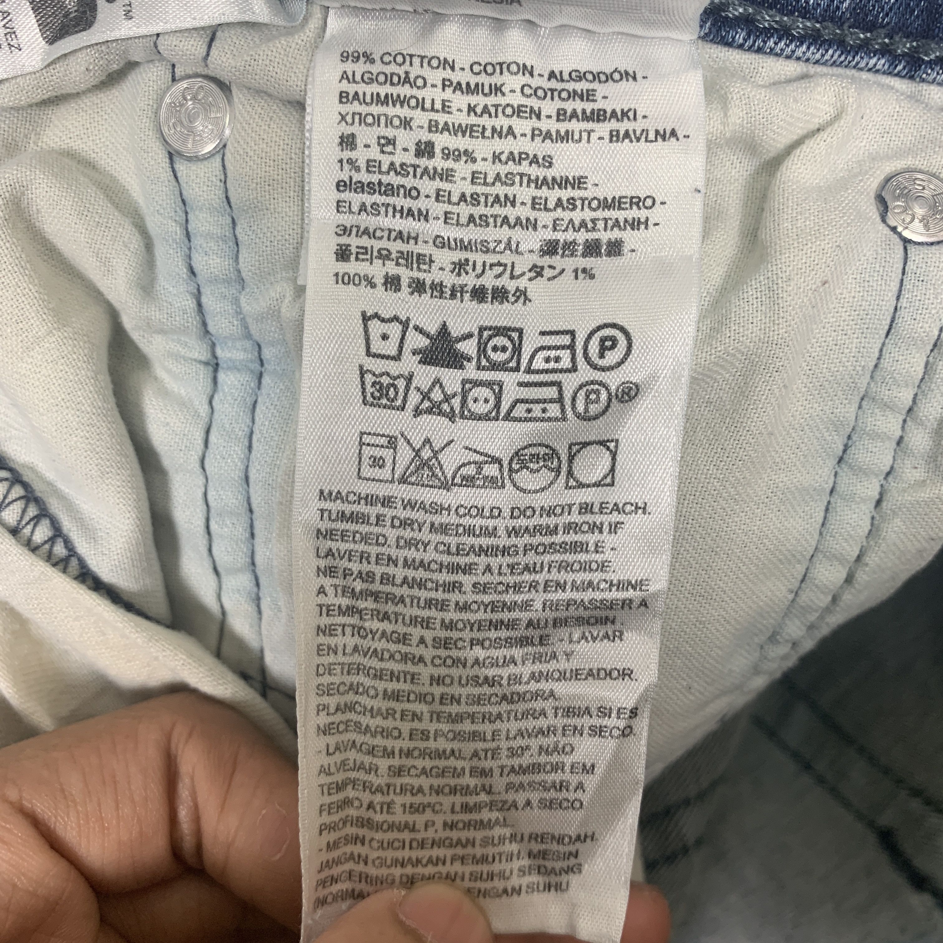 Levi's × Vintage Vintage LEVI'S 514 Distressed Faded Mid Wash Jeans Size US 36 / EU 52 - 10 Thumbnail