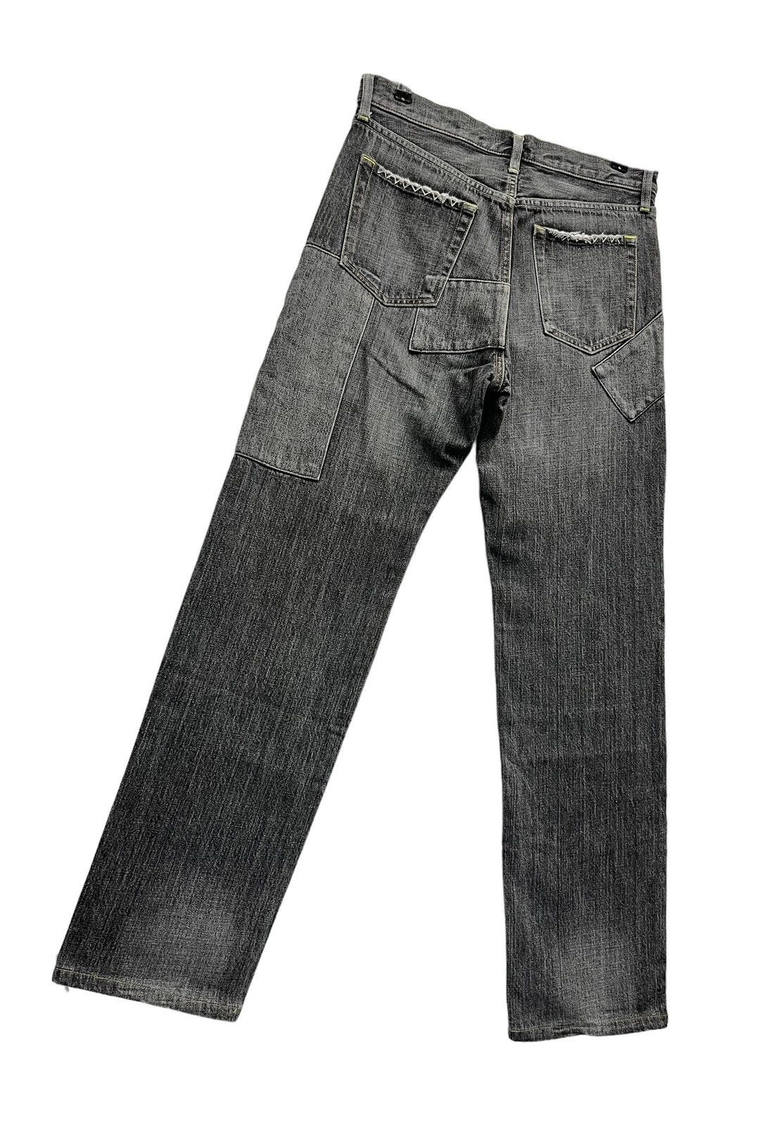 Uniqlo SICK🔥Black Patchwork Distressed Denim Punk Undercover Style Size US 30 / EU 46 - 7 Thumbnail