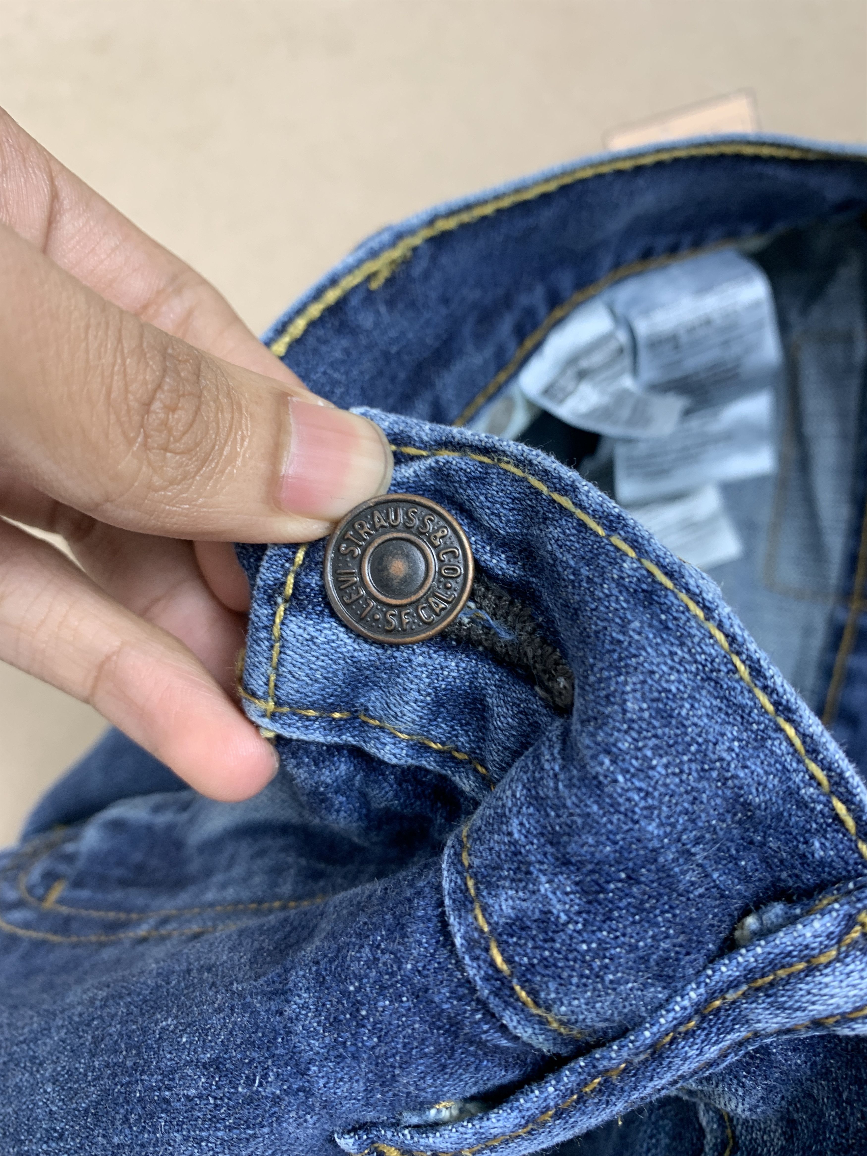 Levi's × Vintage Vintage Levis 569 Straight Cut Faded Medium Blue Jeans Size US 36 / EU 52 - 20 Thumbnail