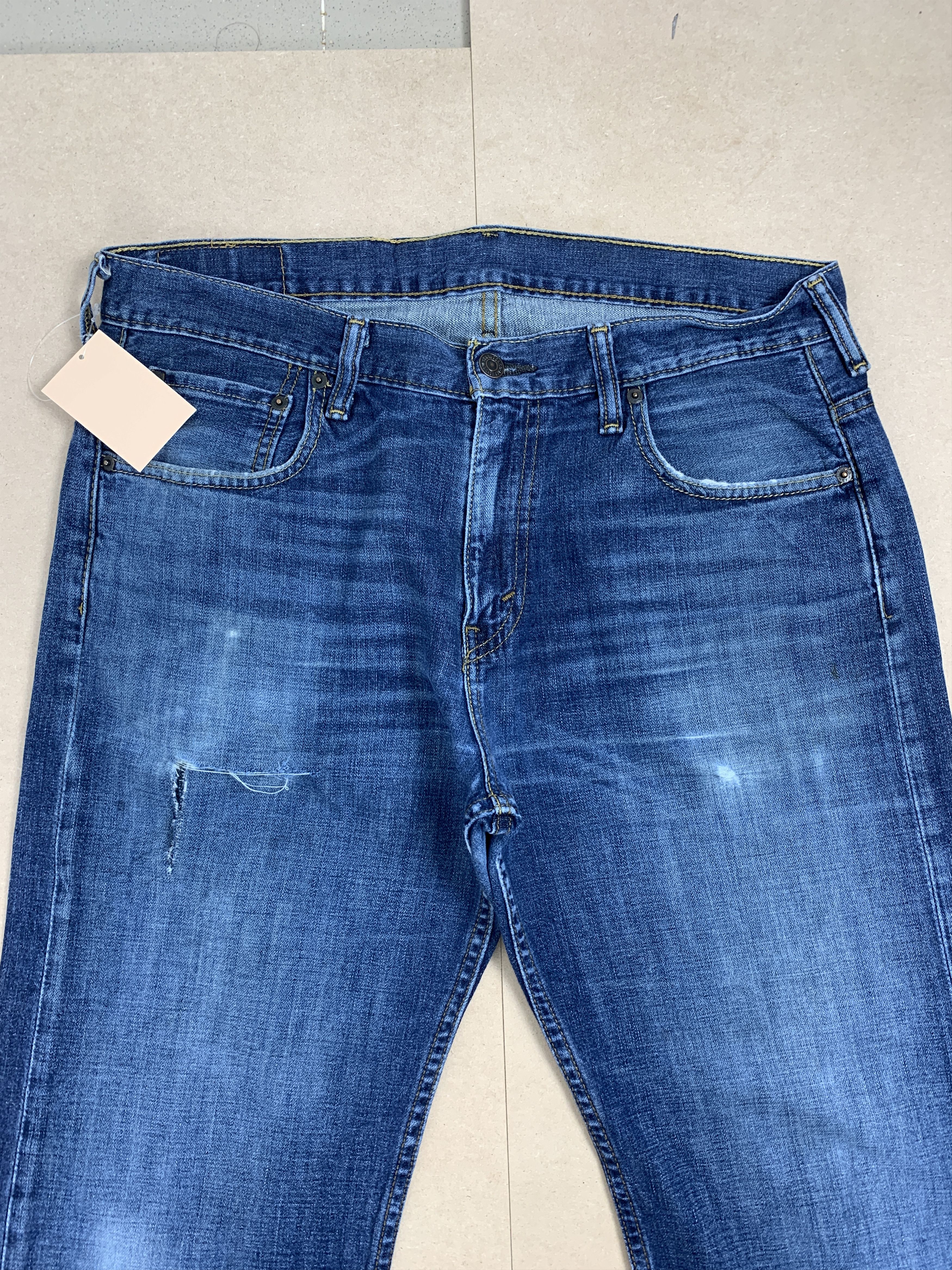 Levi's × Vintage Vintage Levis 569 Straight Cut Faded Medium Blue Jeans Size US 36 / EU 52 - 2 Thumbnail