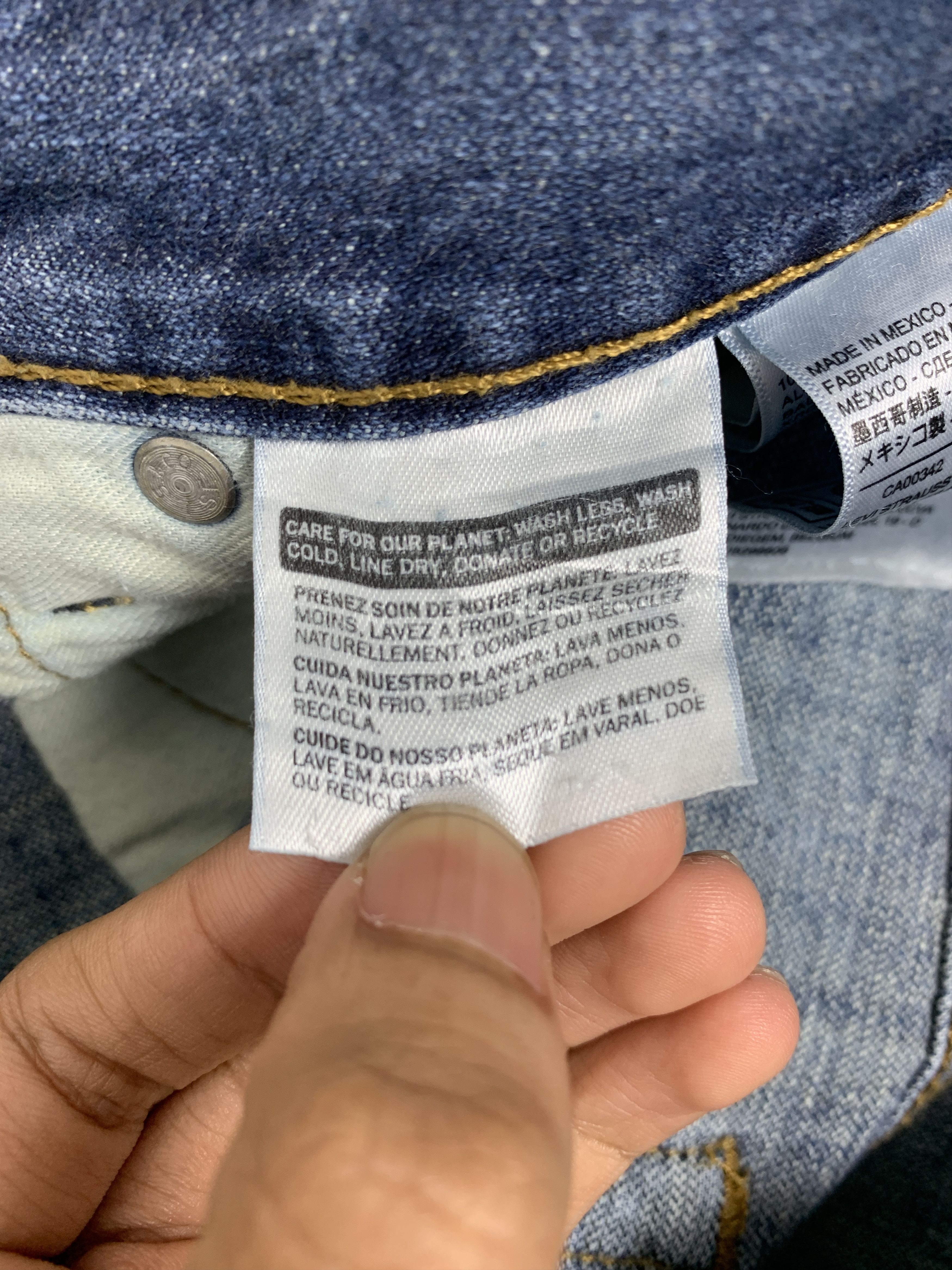 Levi's × Vintage Vintage Levis 569 Straight Cut Faded Medium Blue Jeans Size US 36 / EU 52 - 12 Thumbnail