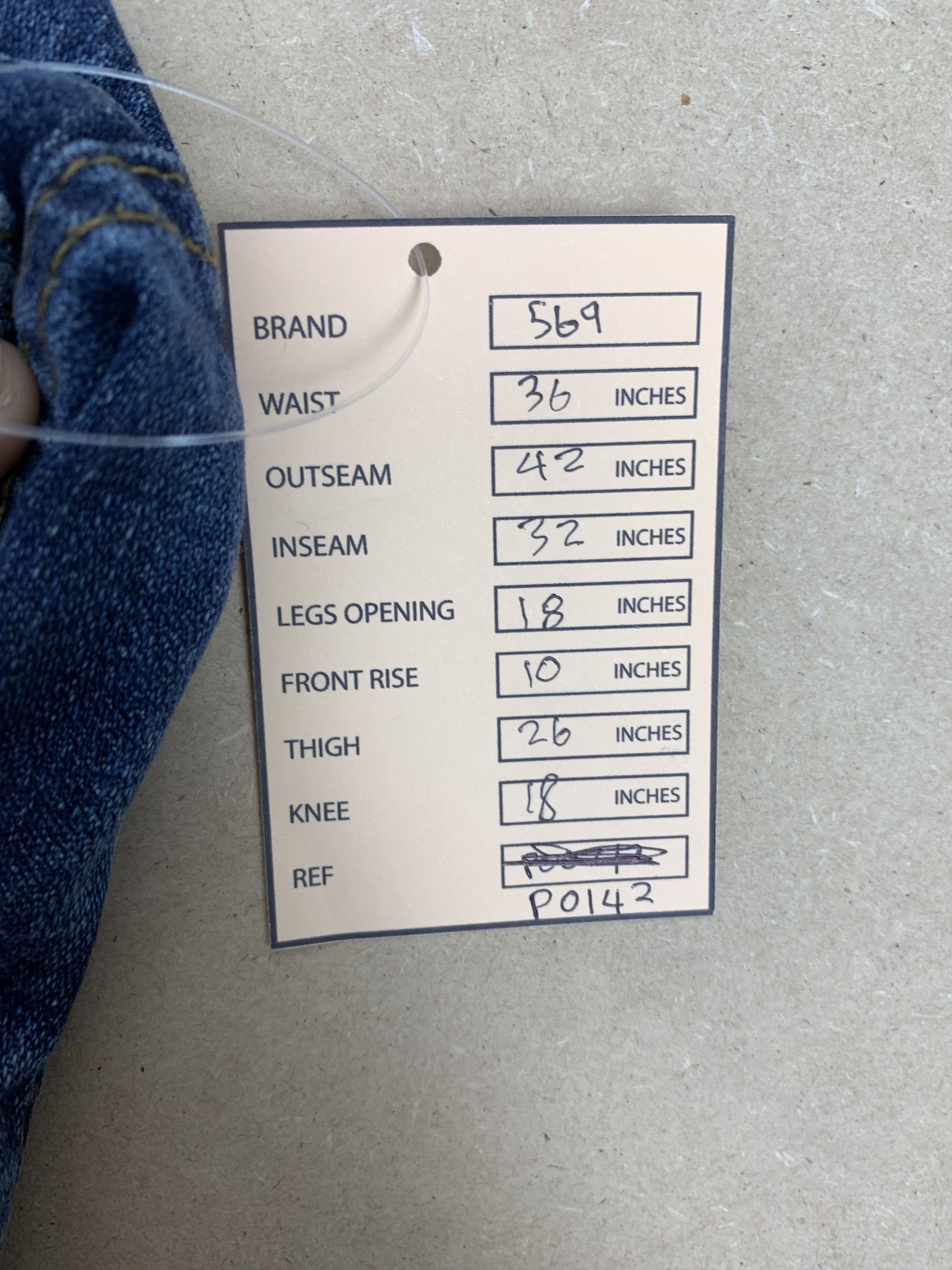 Levi's × Vintage Vintage Levis 569 Straight Cut Faded Medium Blue Jeans Size US 36 / EU 52 - 22 Thumbnail