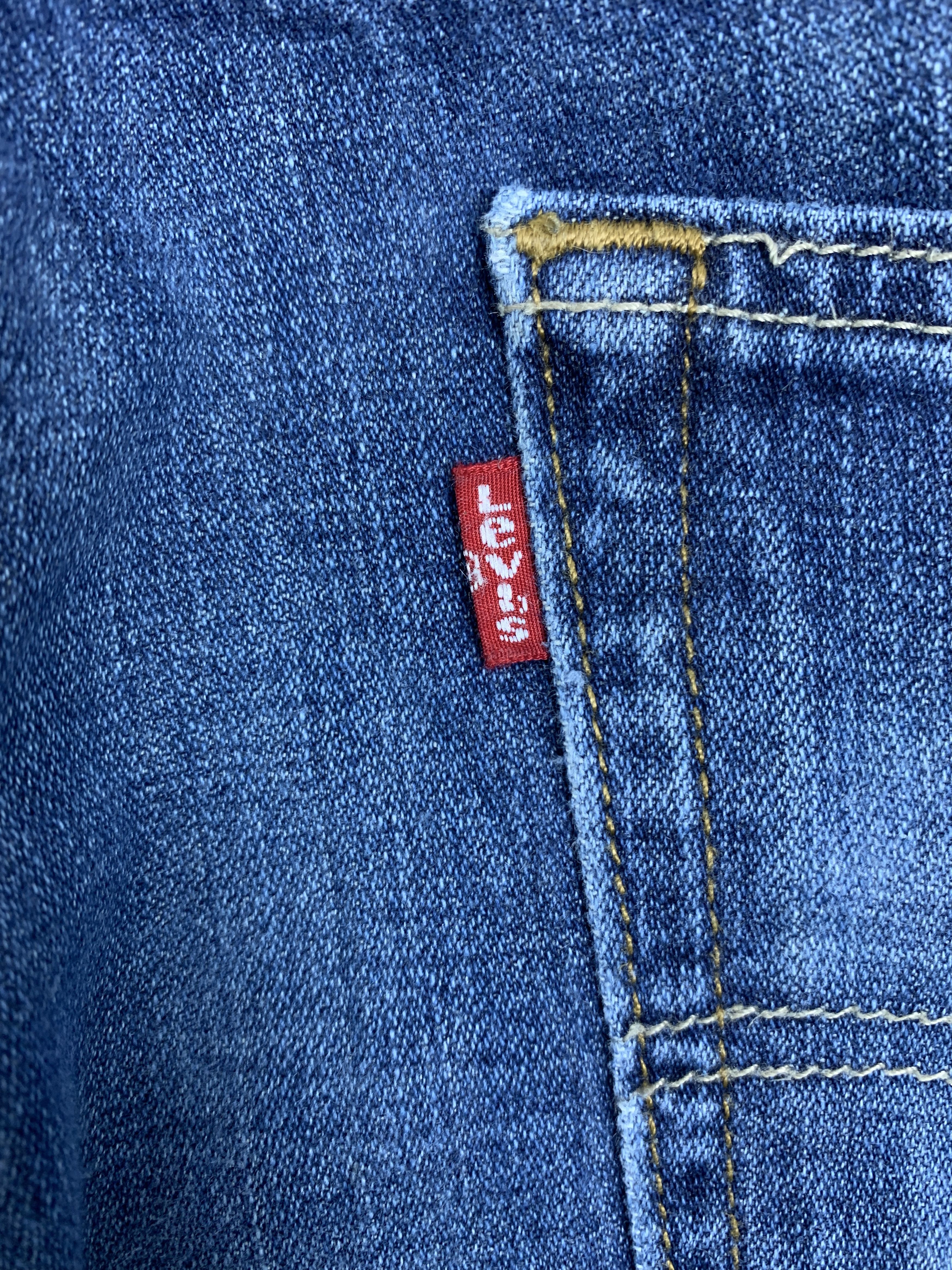 Levi's × Vintage Vintage Levis 569 Straight Cut Faded Medium Blue Jeans Size US 36 / EU 52 - 10 Thumbnail