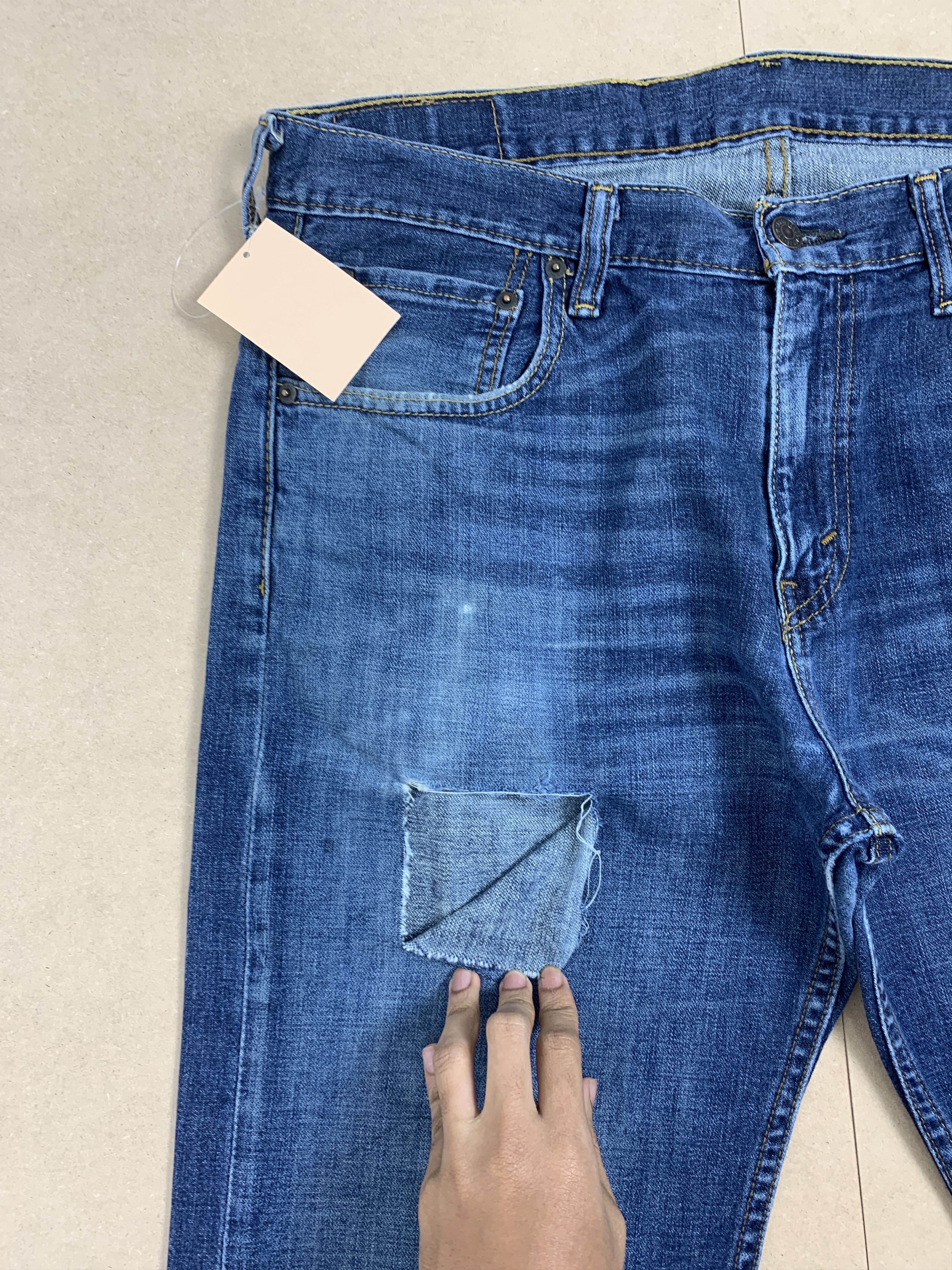 Levi's × Vintage Vintage Levis 569 Straight Cut Faded Medium Blue Jeans Size US 36 / EU 52 - 6 Thumbnail